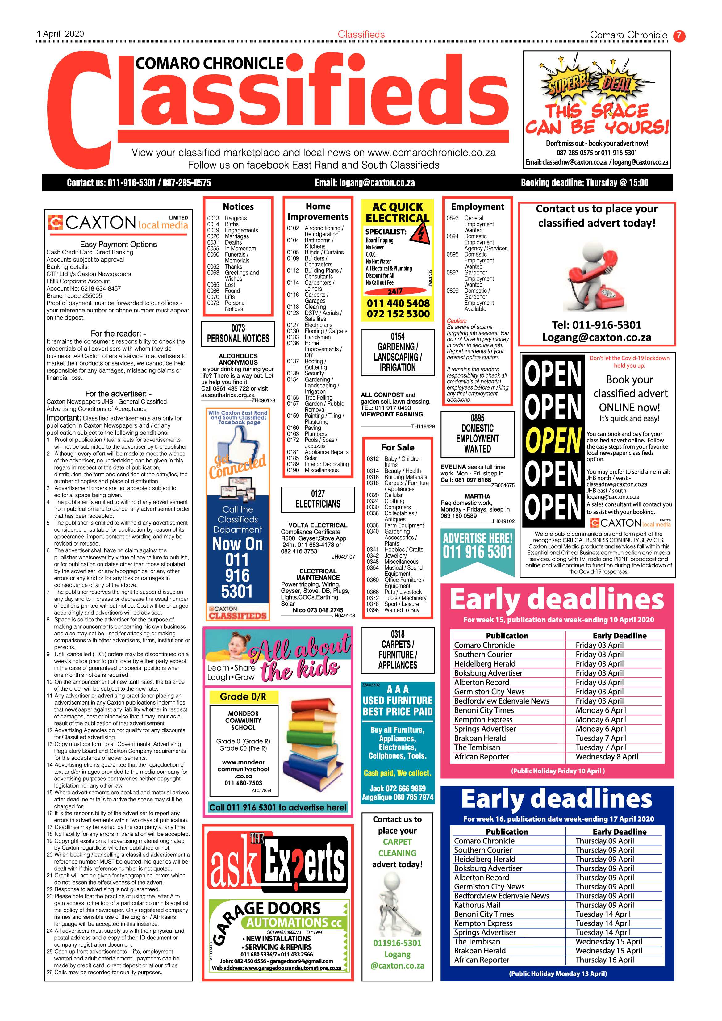 Comaro Chronicle 1 April 2020 page 7
