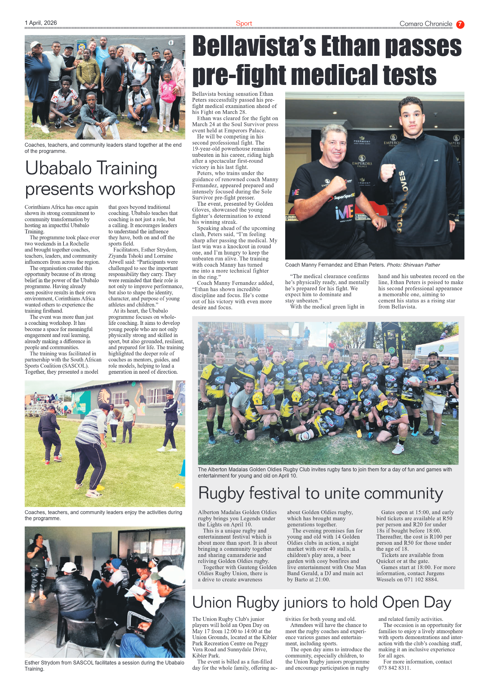 Comaro Chronicle 1 April 2026 page 7
