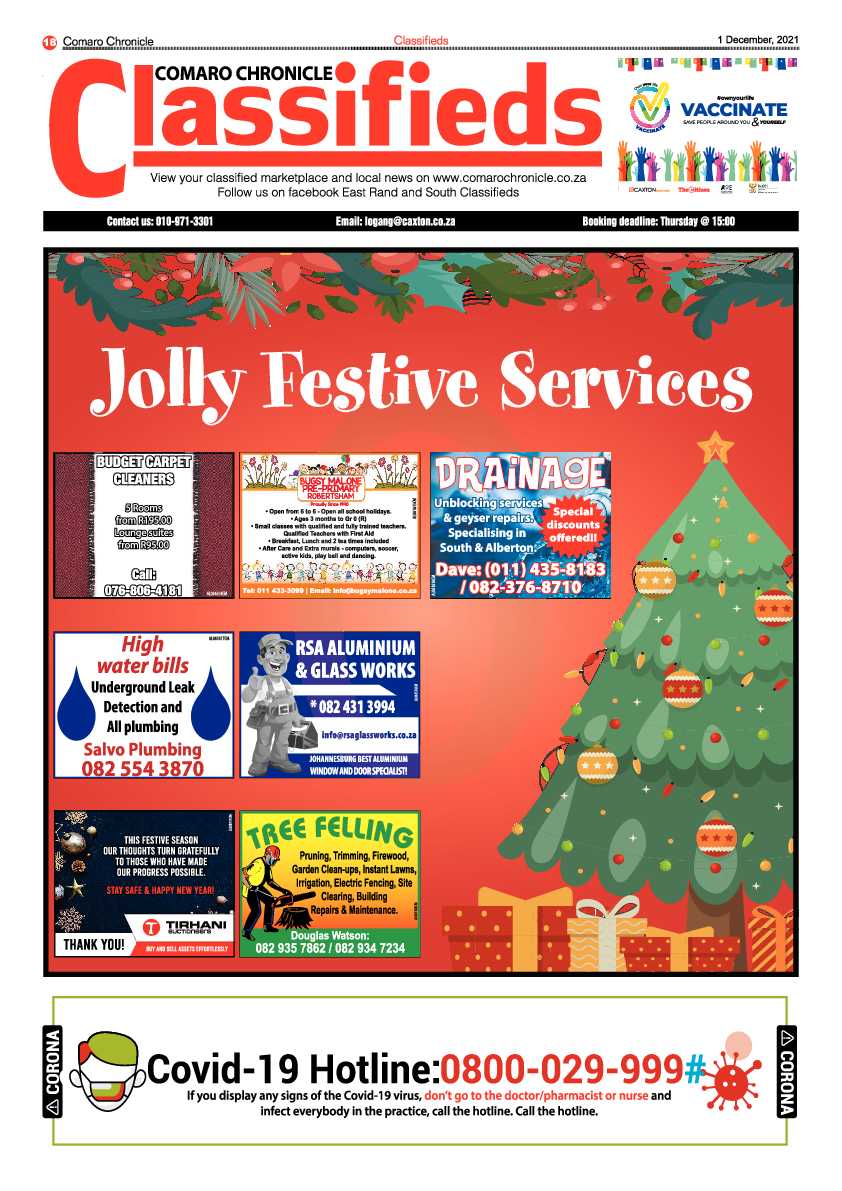 Comaro Chronicle 1 December 2021 page 20