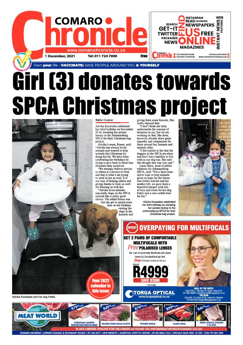 Comaro Chronicle 1 December 2021 page 3