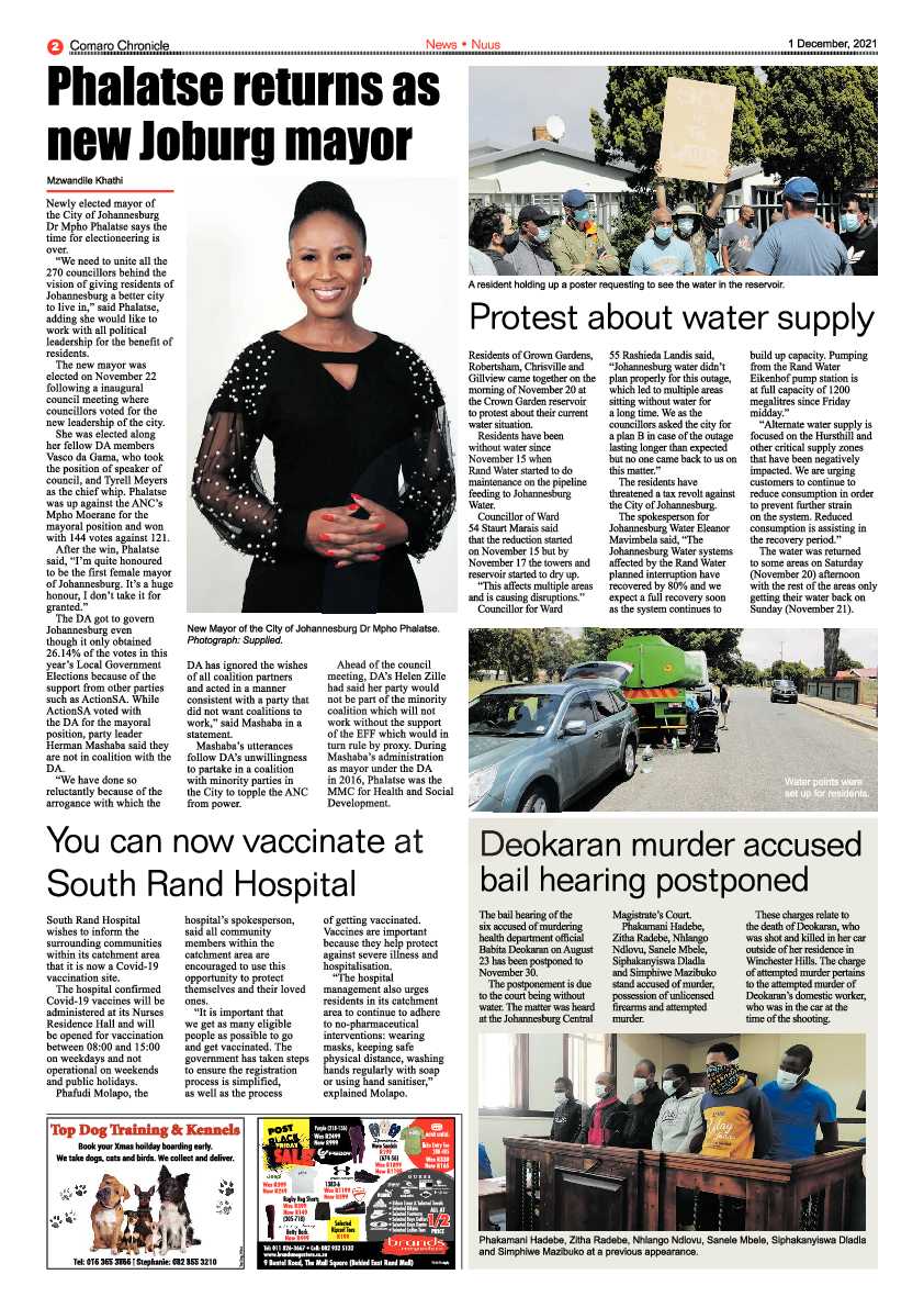 Comaro Chronicle 1 December 2021 page 4