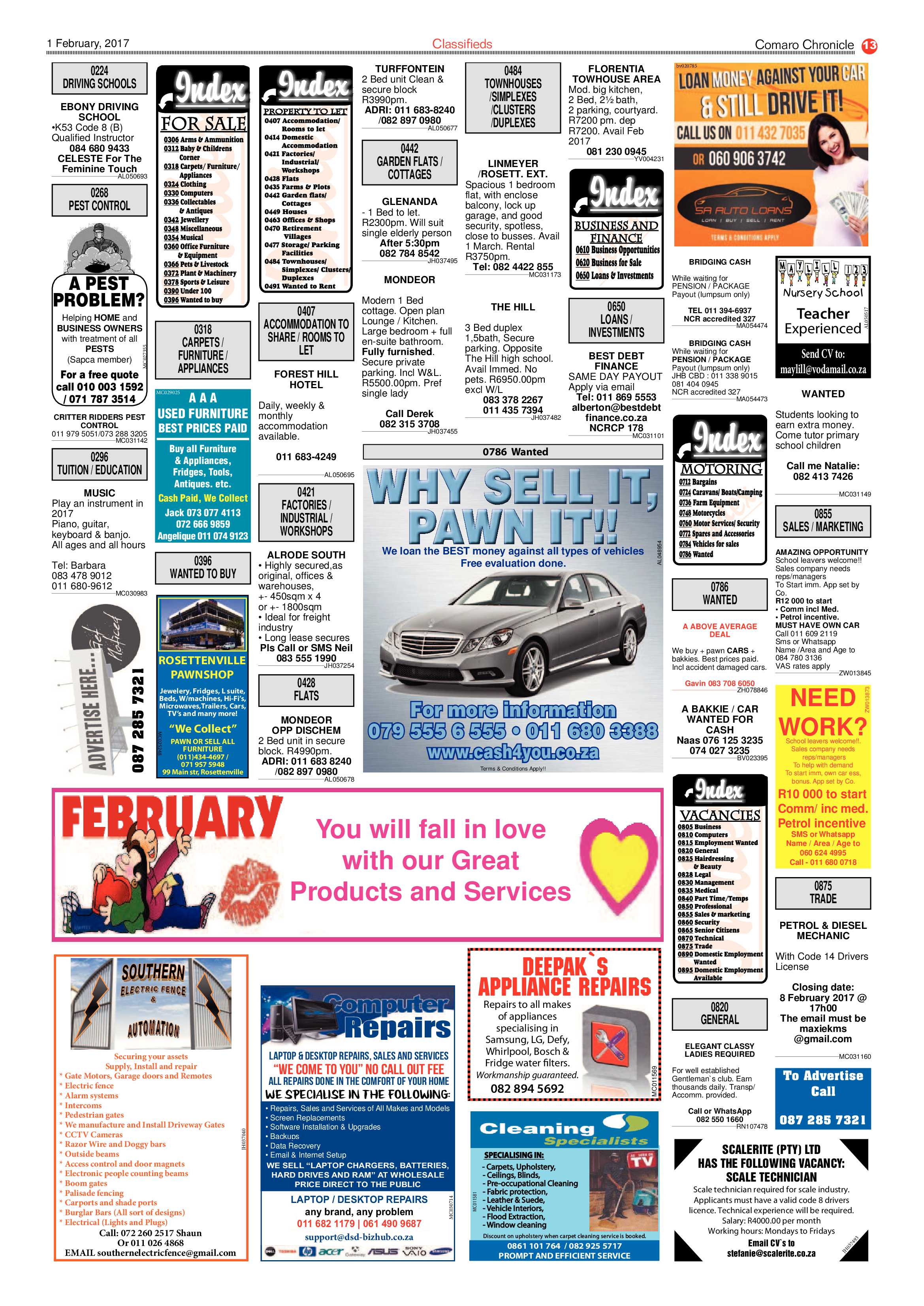 Comaro Chronicle 1 February 2017 page 13