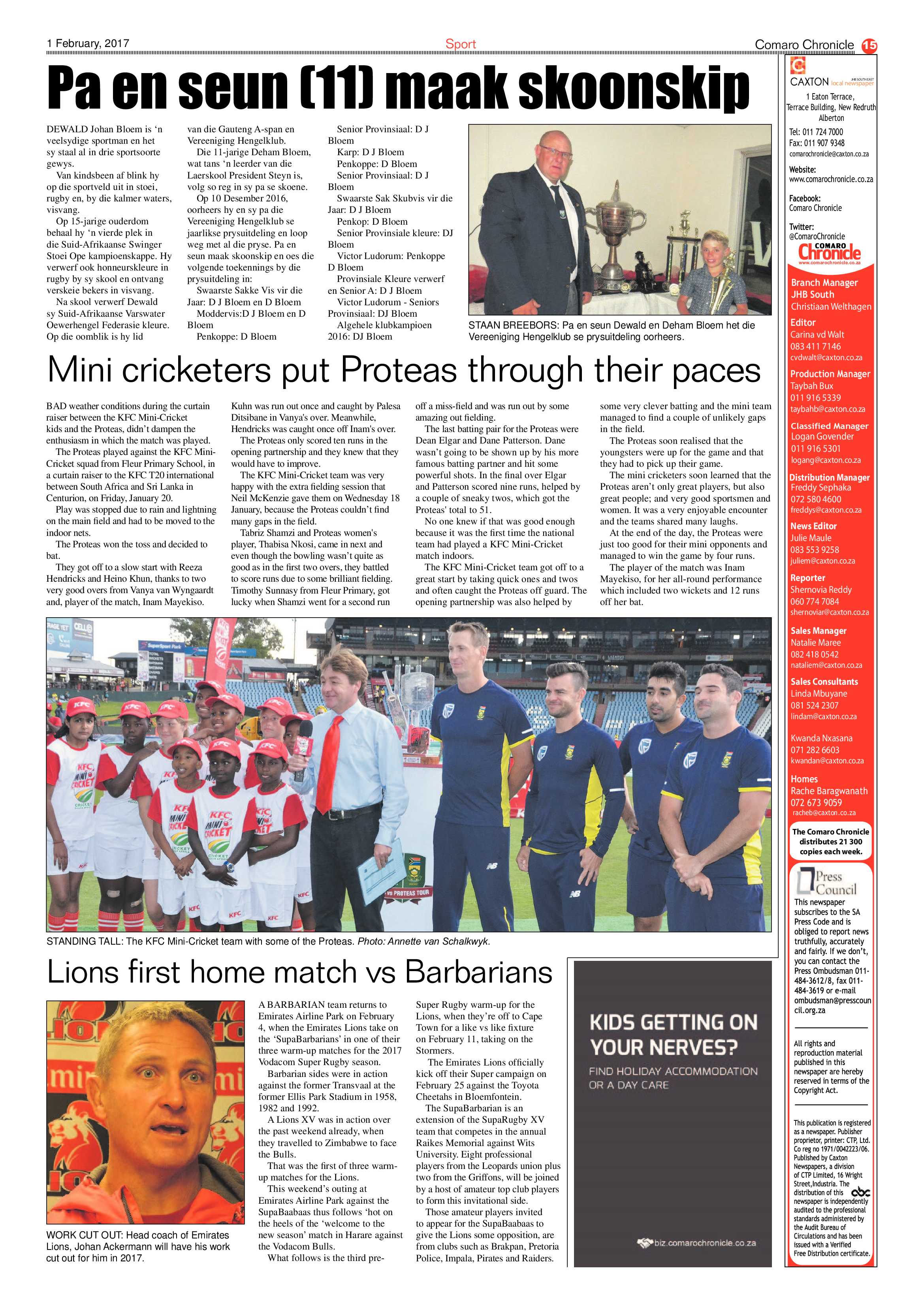 Comaro Chronicle 1 February 2017 page 15