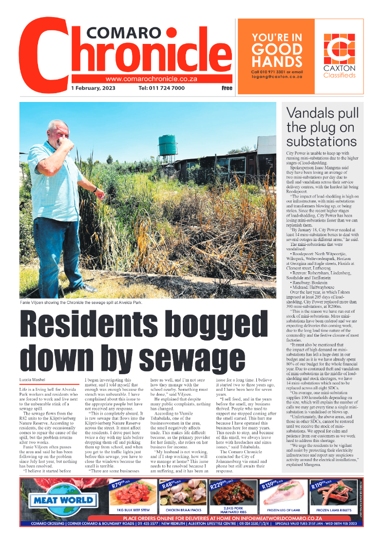 Comaro Chronicle 1 February 2023 page 1