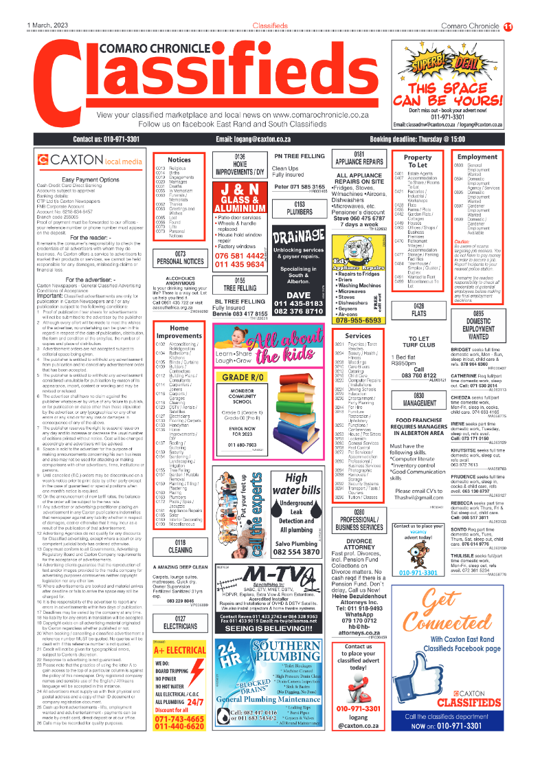 Comaro Chronicle 1 March 2023 page 11