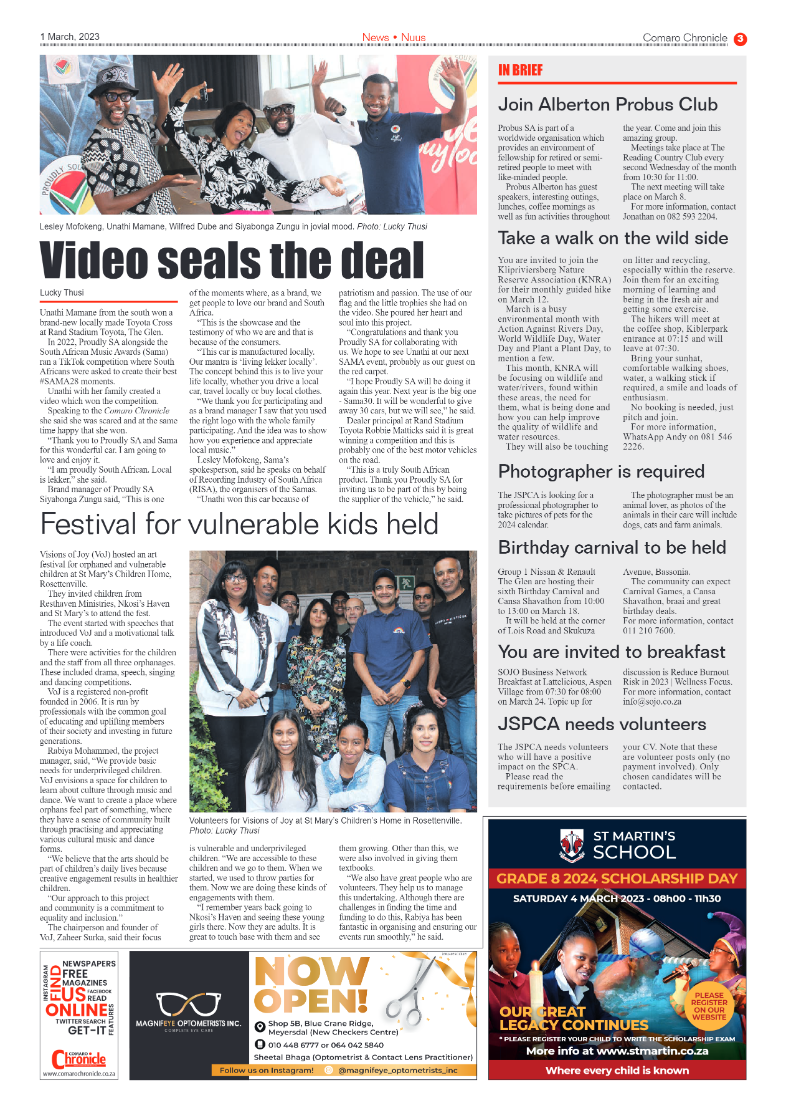Comaro Chronicle 1 March 2023 page 3