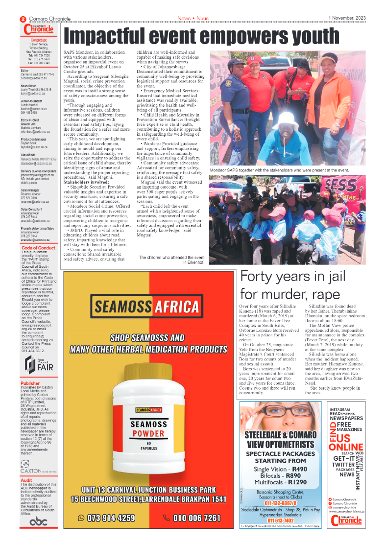 Comaro Chronicle 1 November 2023 page 2
