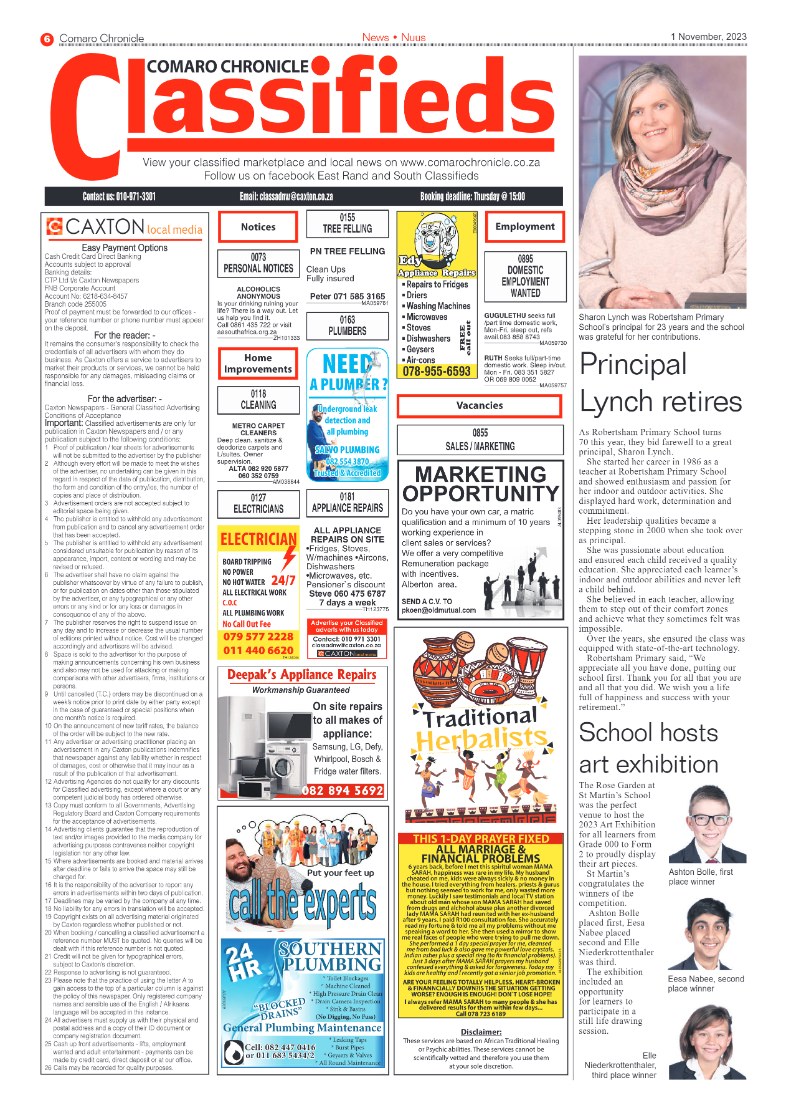 Comaro Chronicle 1 November 2023 page 6