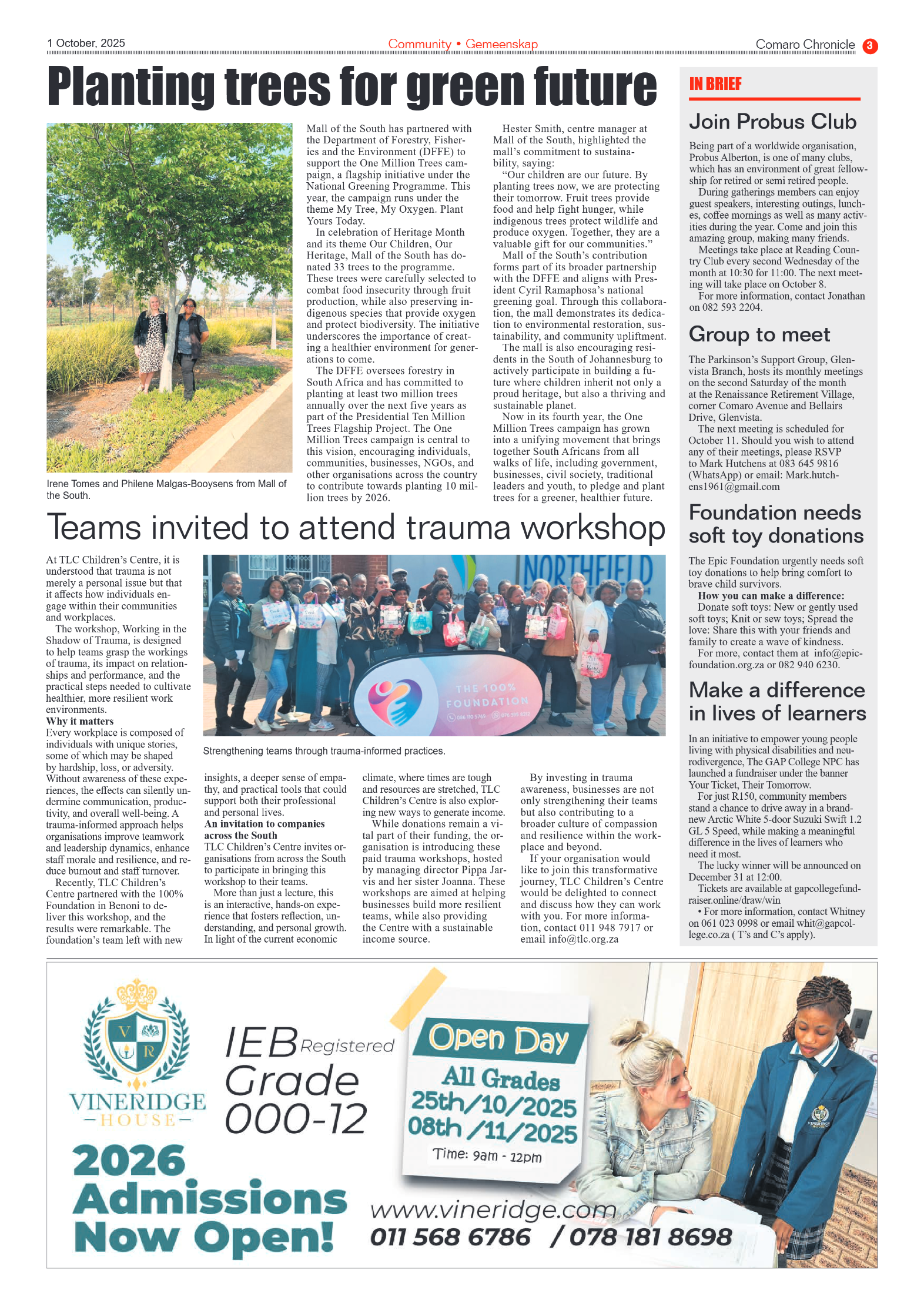 Comaro Chronicle 1 October 2025 page 3