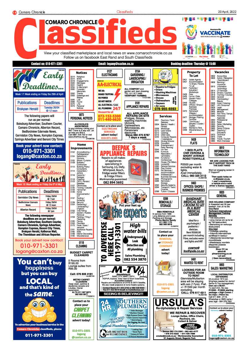 Comaro Chronicle 20 April 2022 page 16