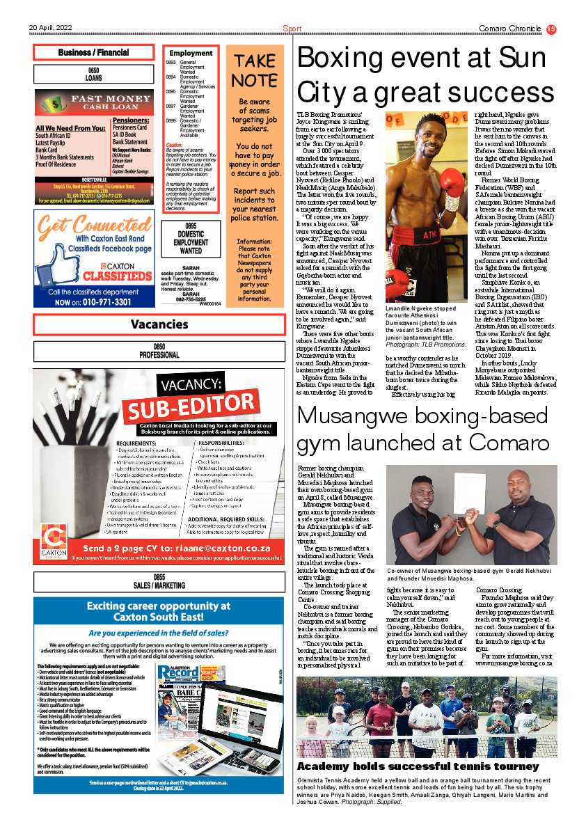 Comaro Chronicle 20 April 2022 page 17
