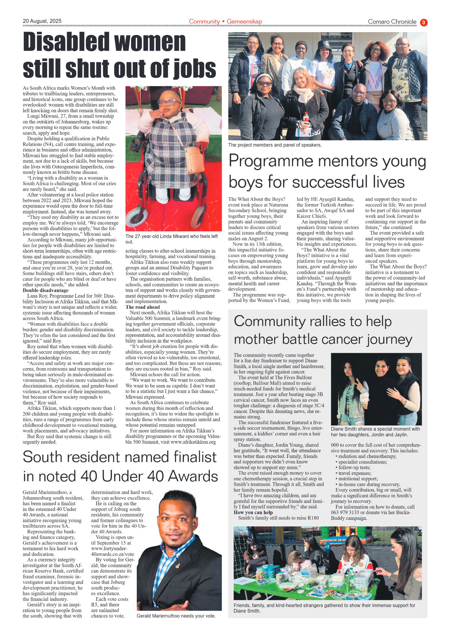 Comaro Chronicle 20 August 2025 page 3
