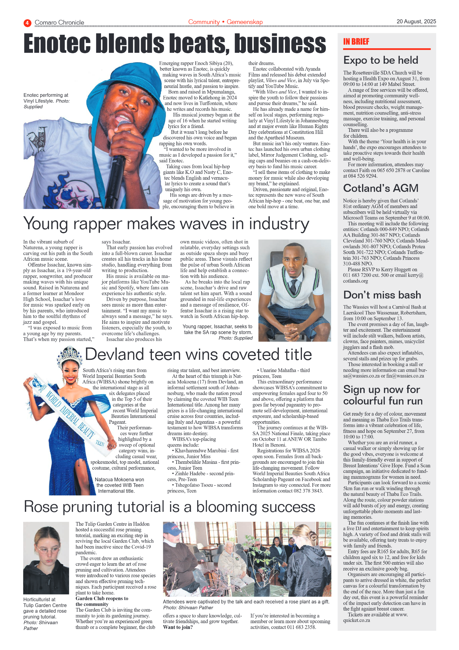 Comaro Chronicle 20 August 2025 page 4