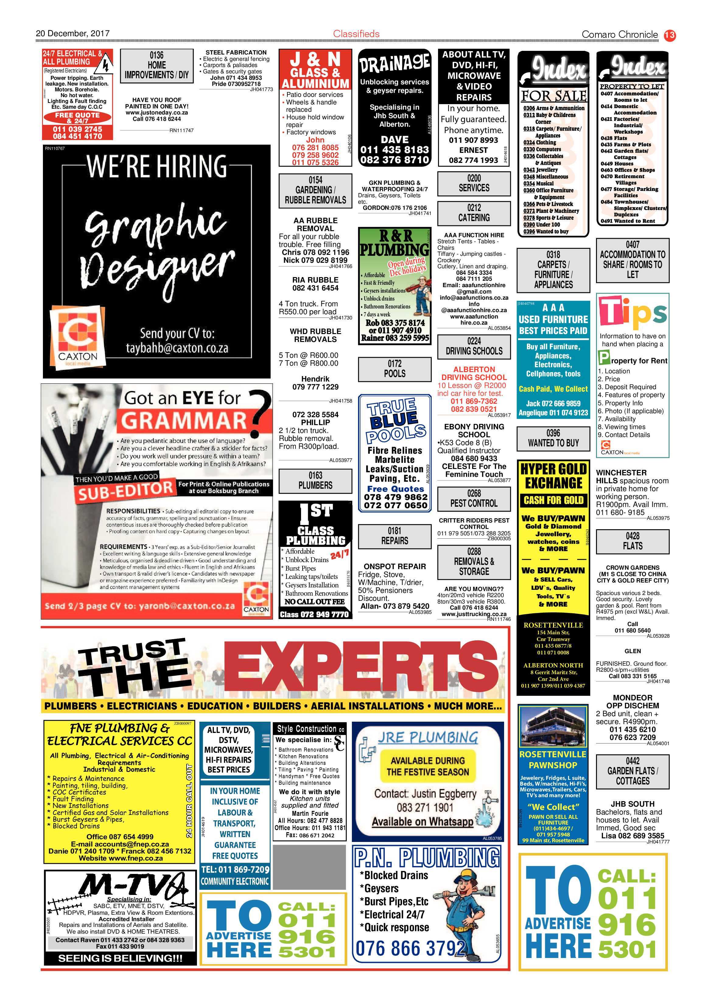 Comaro Chronicle 20 December 2017 page 13