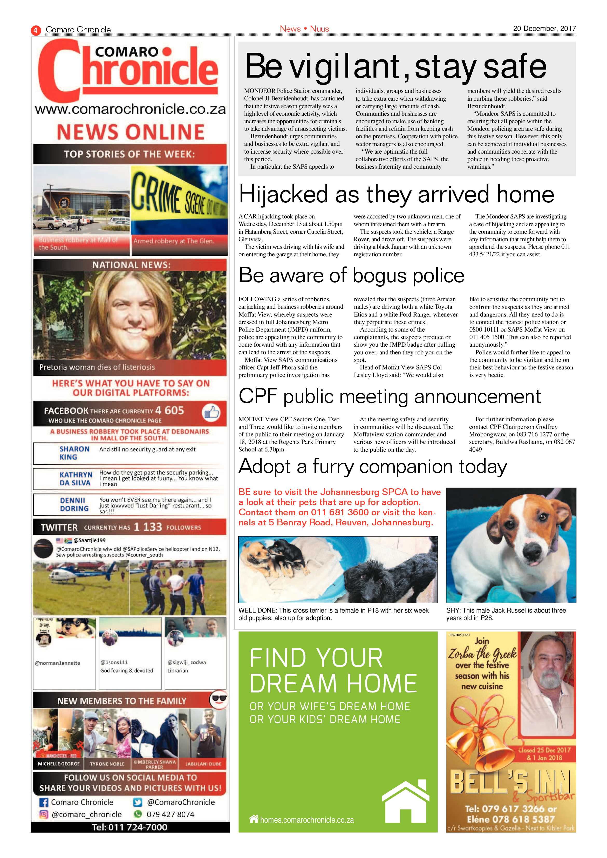 Comaro Chronicle 20 December 2017 page 4