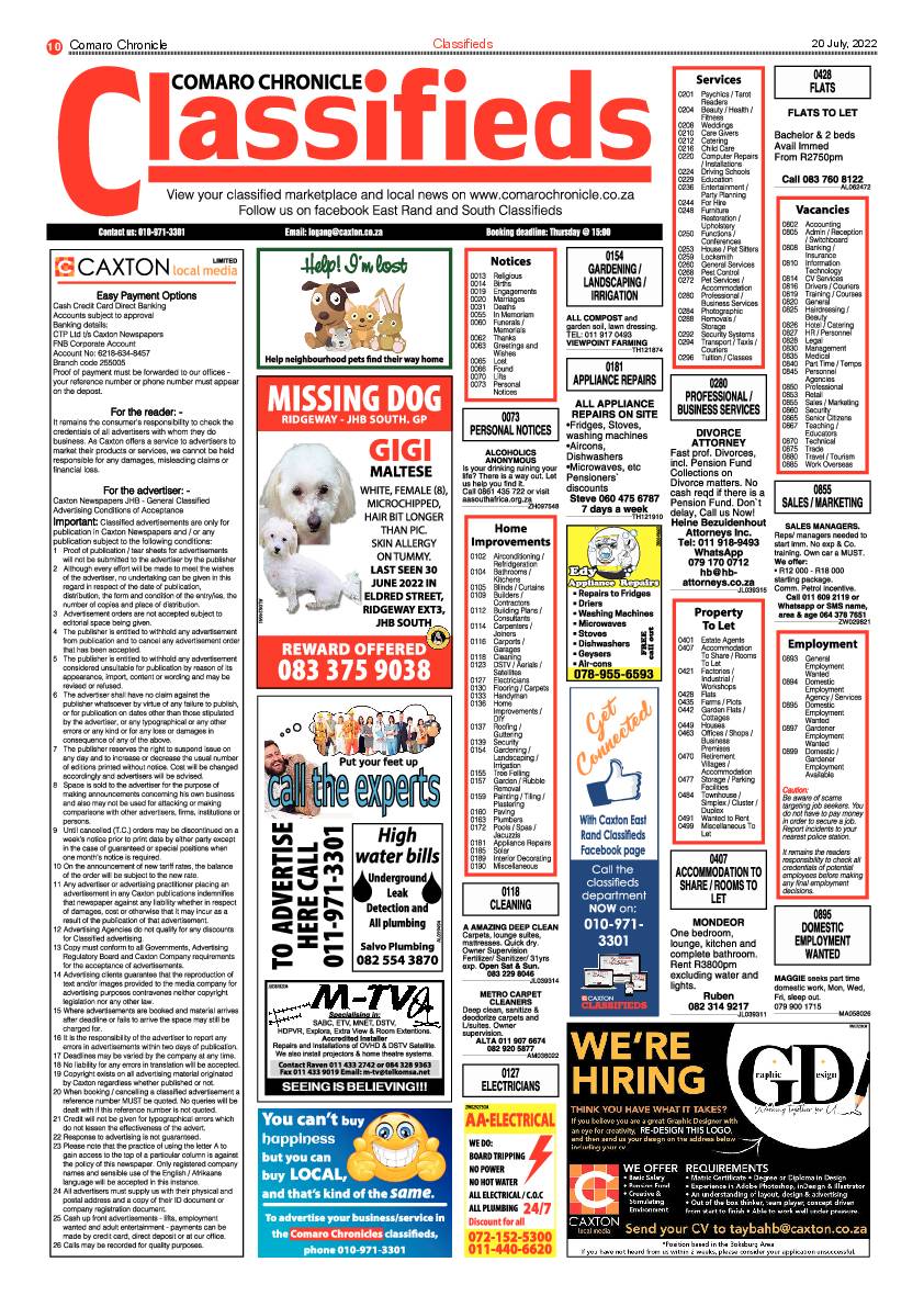 Comaro Chronicle 20 July 2022 page 12