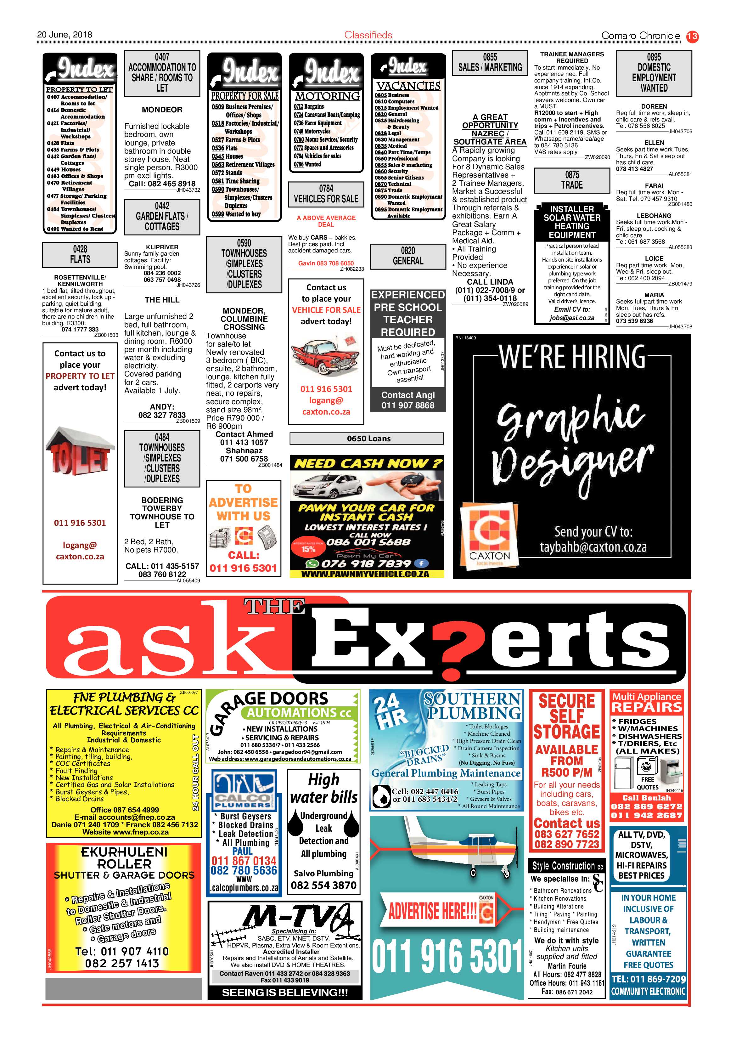 Comaro Chronicle 20 June 2018 page 13