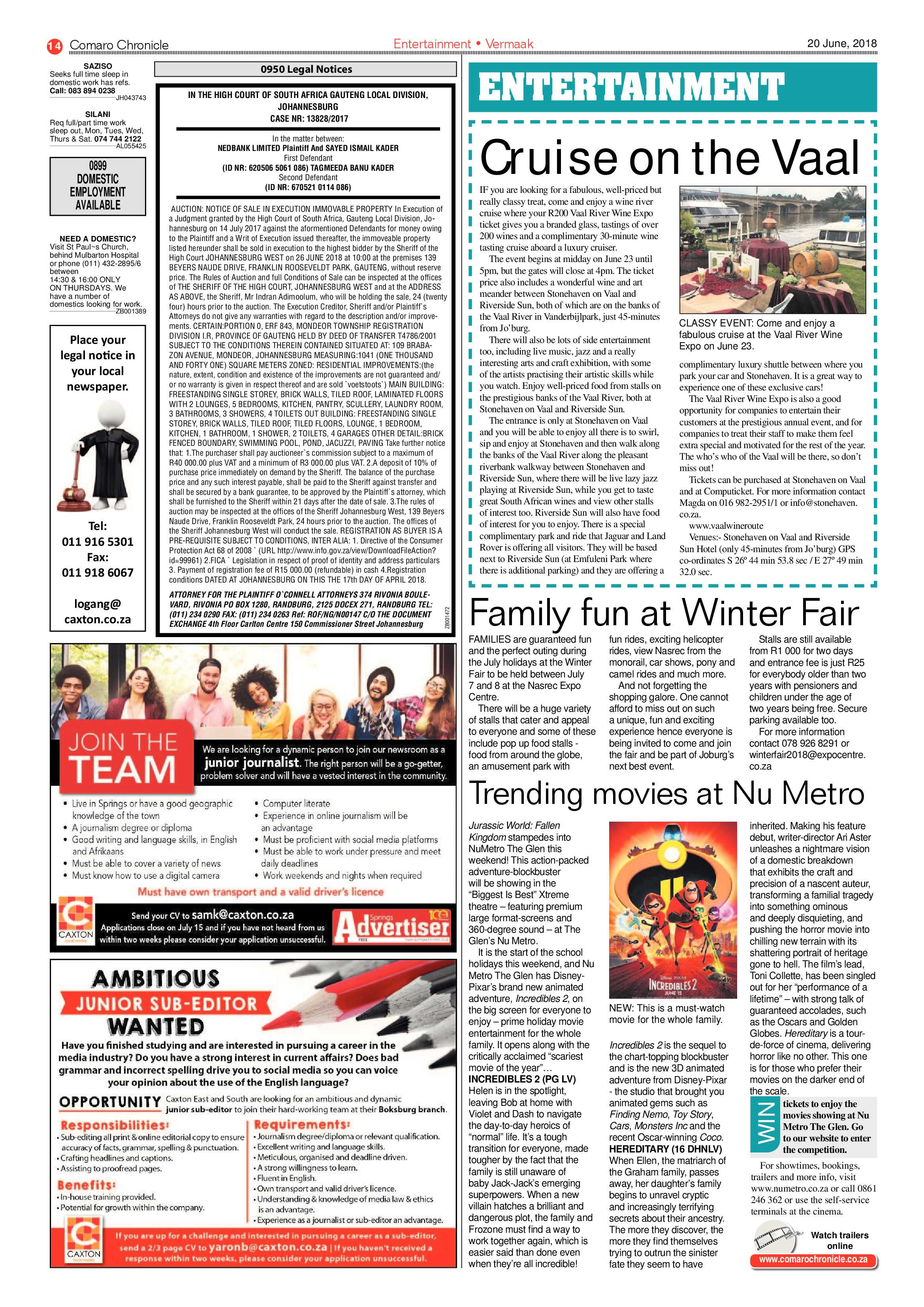 Comaro Chronicle 20 June 2018 page 14