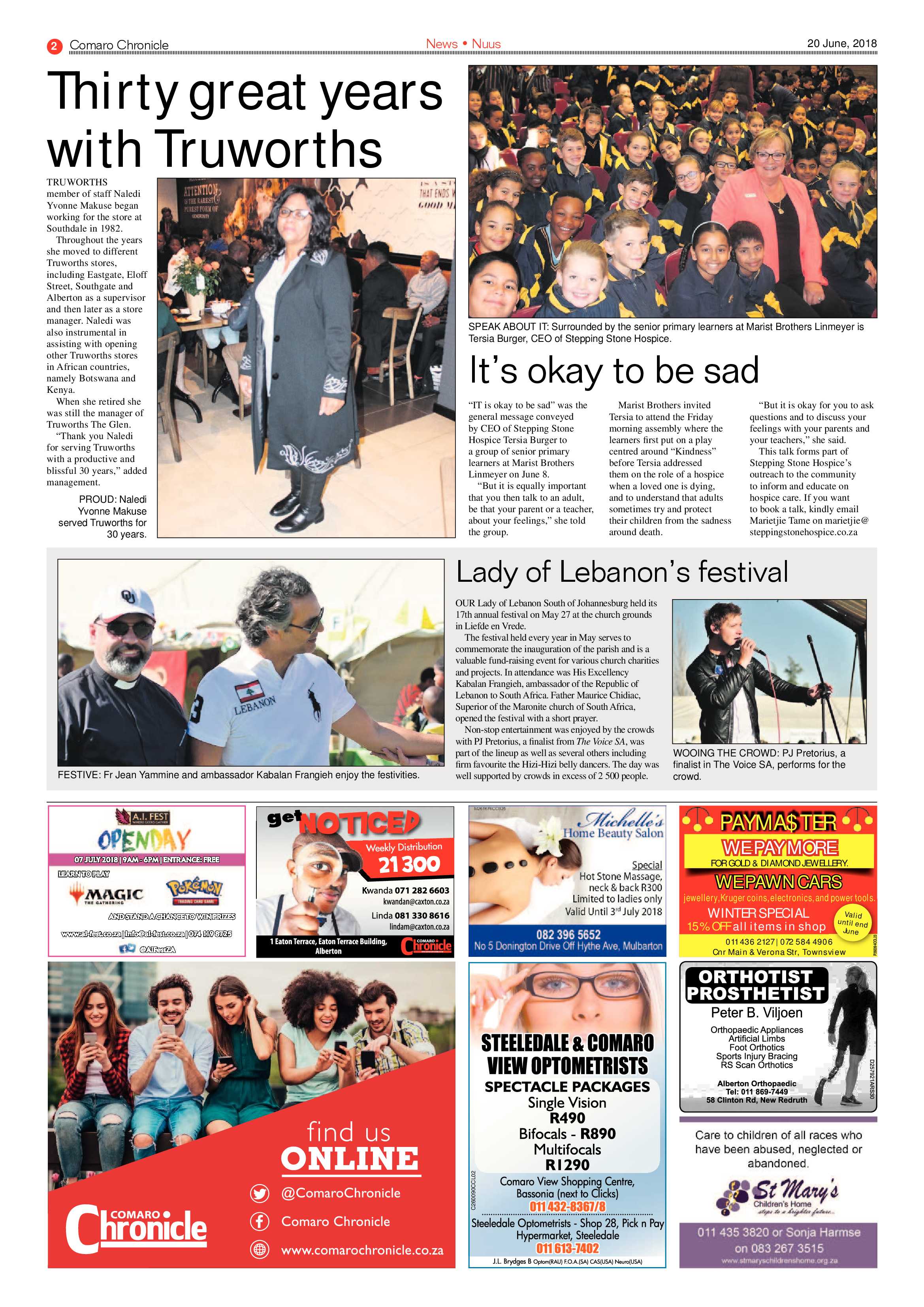 Comaro Chronicle 20 June 2018 page 2