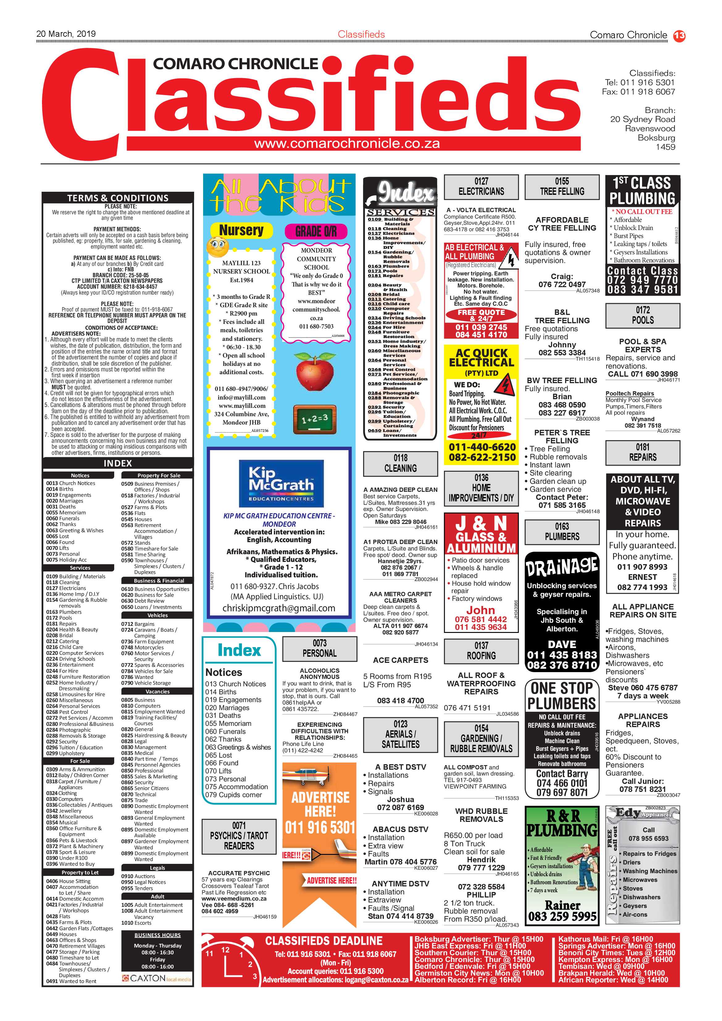 Comaro Chronicle 20 March 2019 page 13