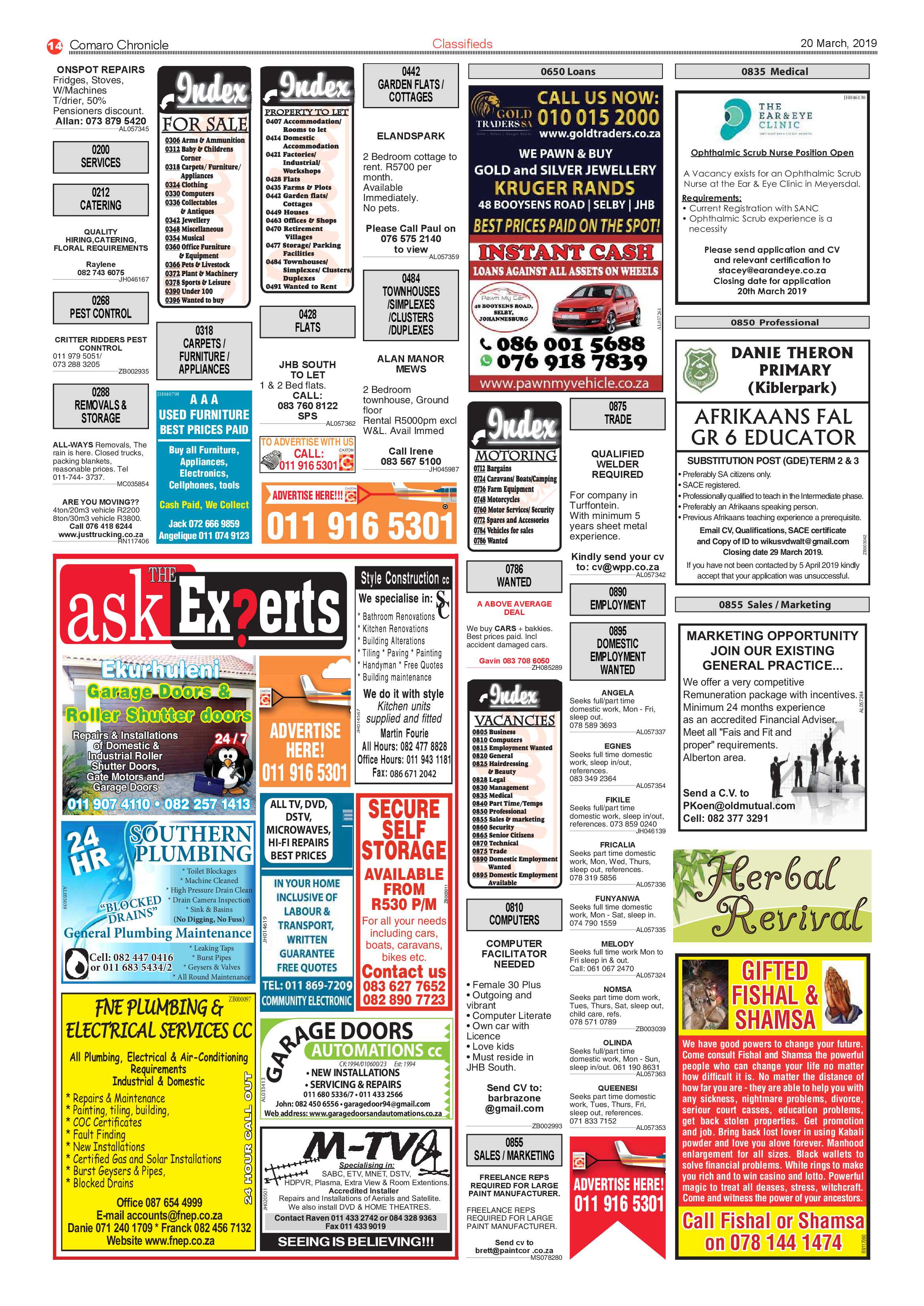 Comaro Chronicle 20 March 2019 page 14