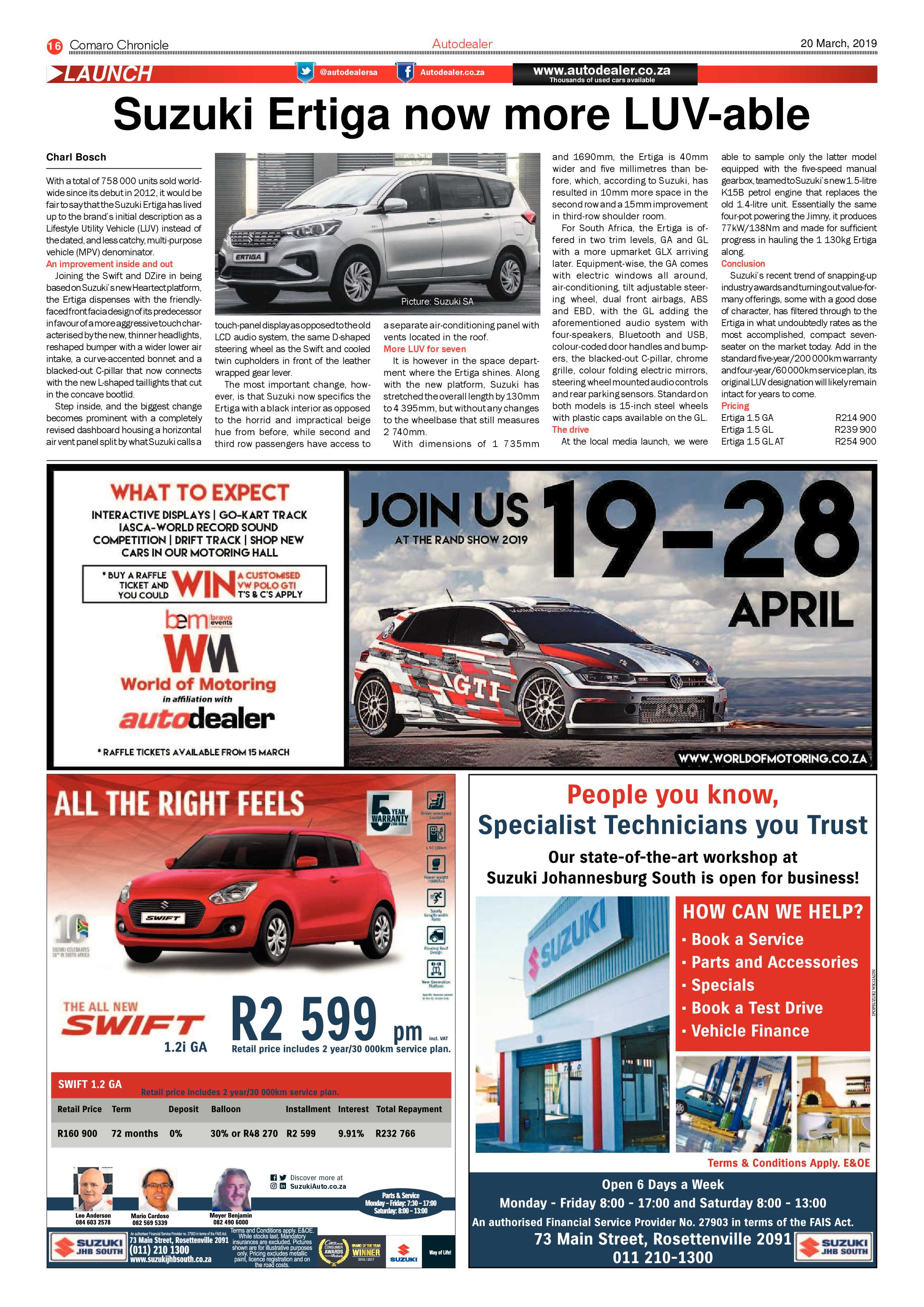 Comaro Chronicle 20 March 2019 page 16