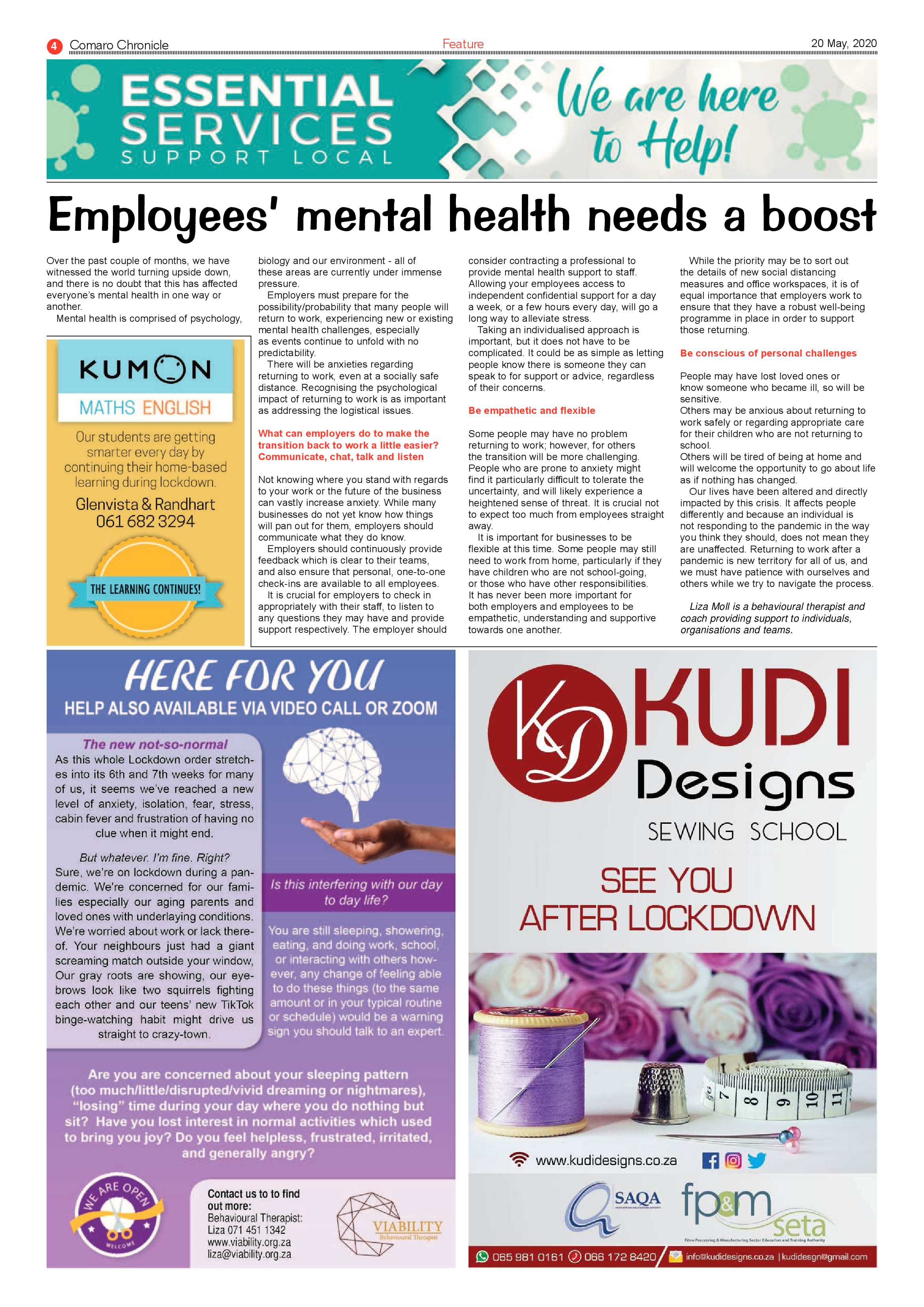 Comaro Chronicle 20 May 2020 page 4