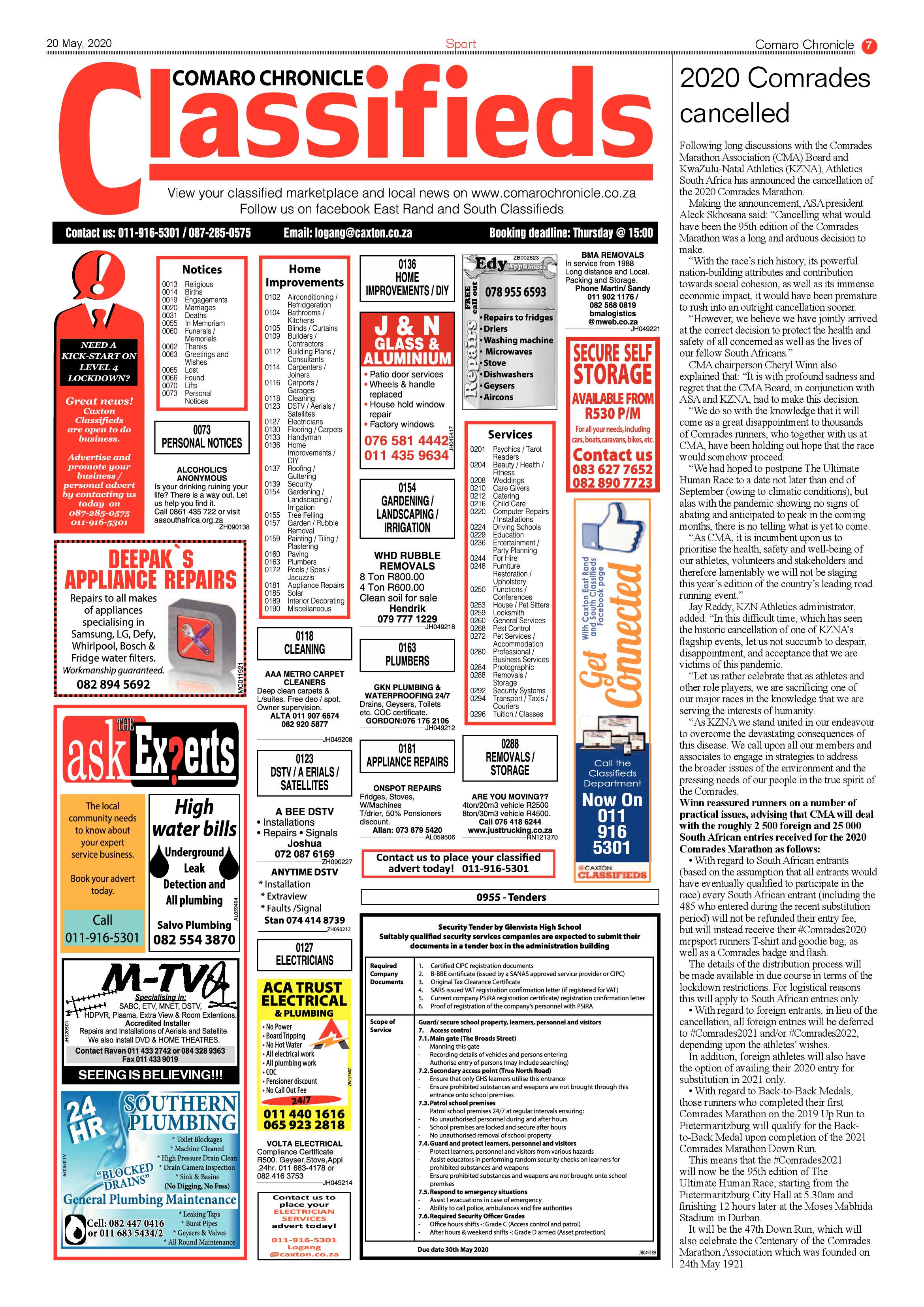 Comaro Chronicle 20 May 2020 page 7