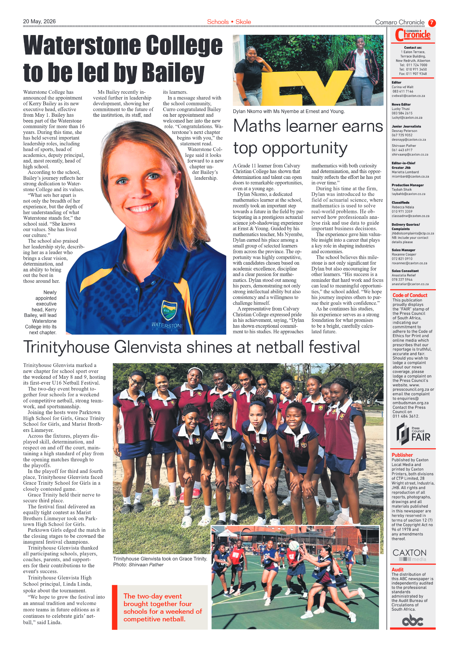 Comaro Chronicle 20 May 2026 page 7