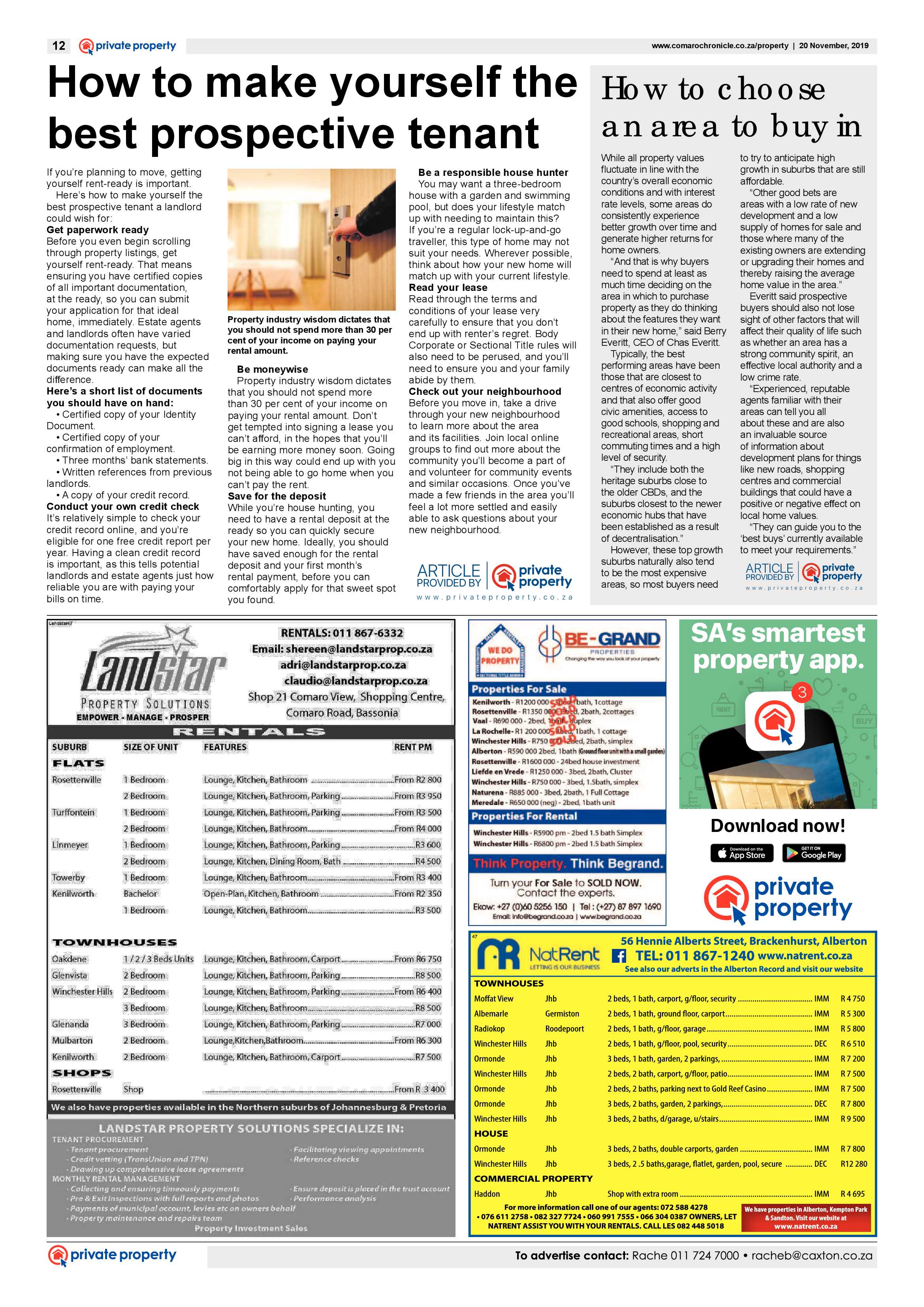 Comaro Chronicle 20 November 2019 page 12