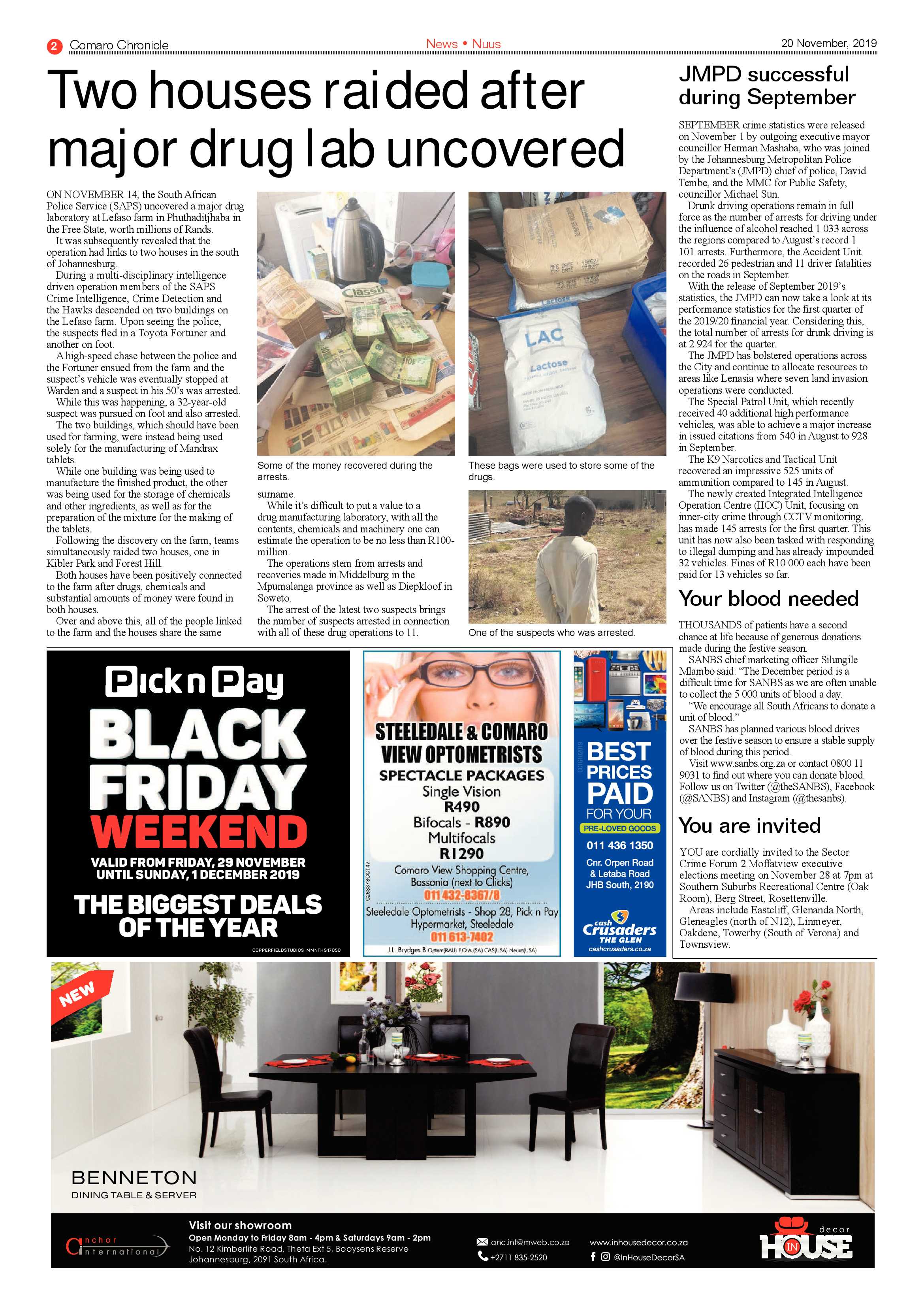 Comaro Chronicle 20 November 2019 page 2