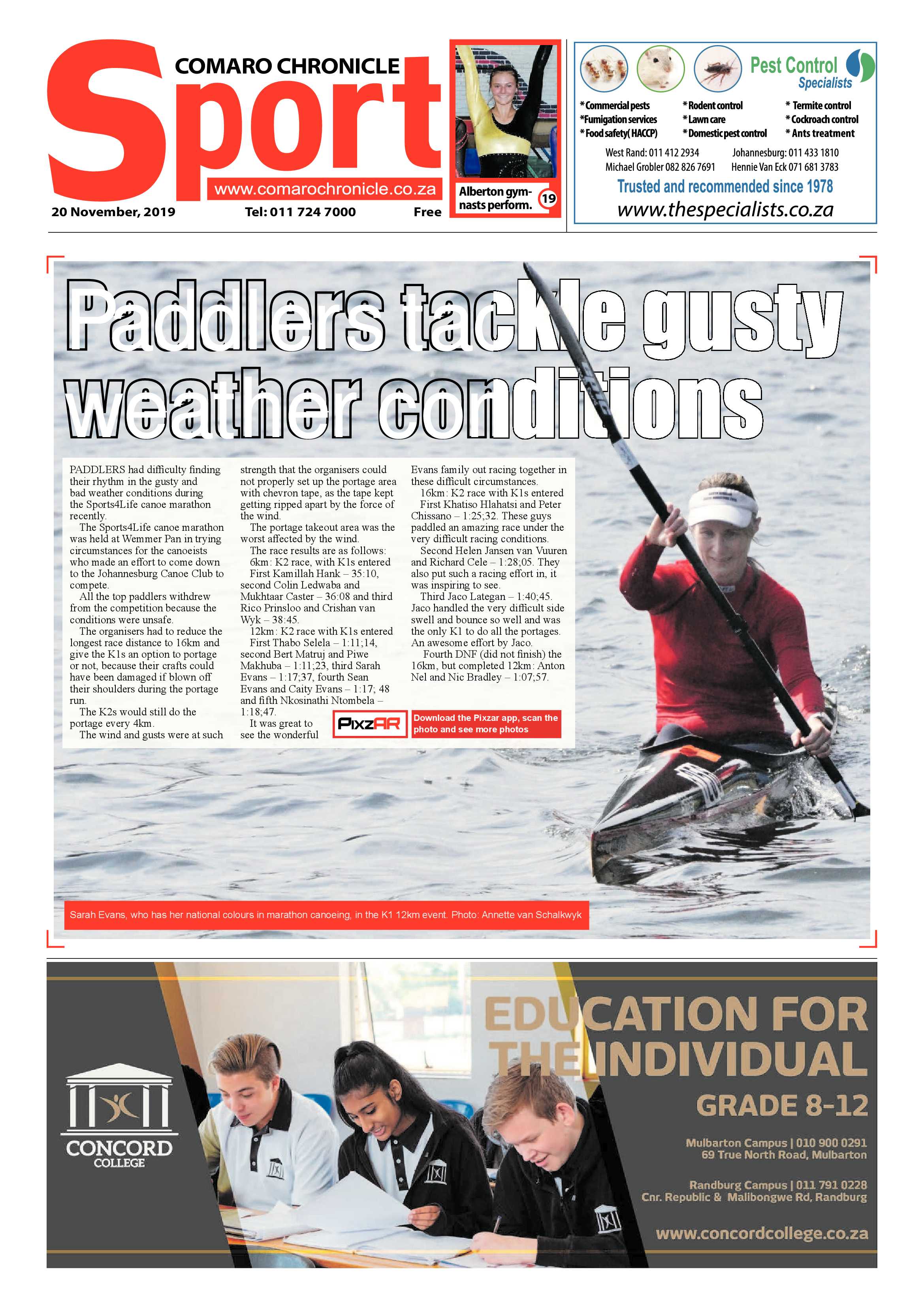 Comaro Chronicle 20 November 2019 page 20