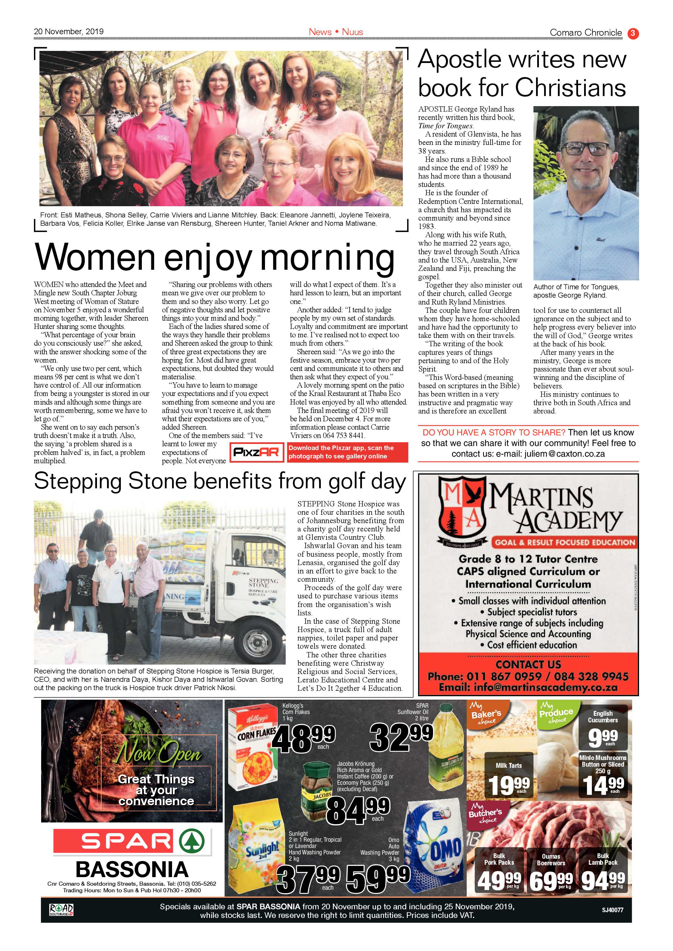 Comaro Chronicle 20 November 2019 page 3