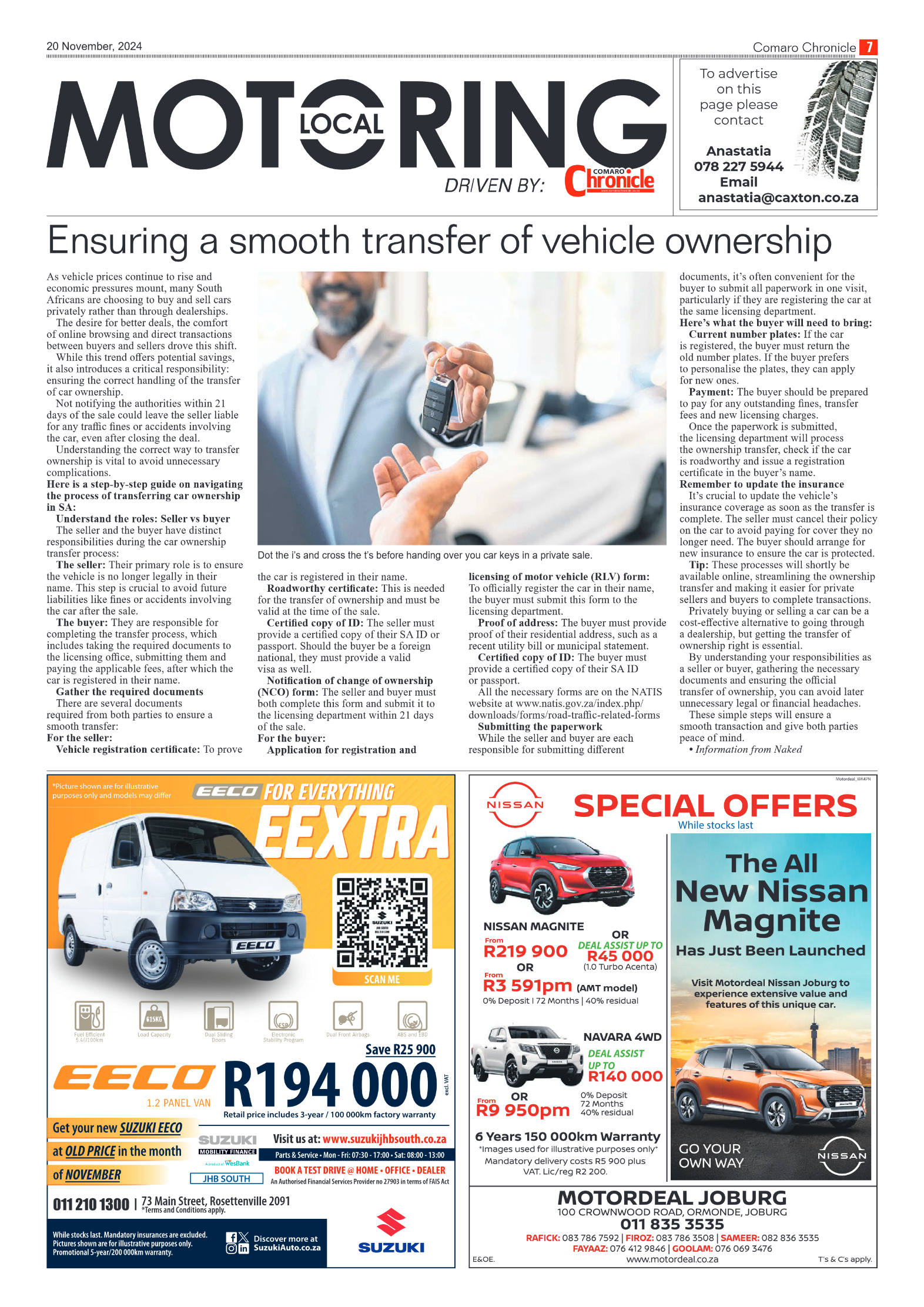 Comaro Chronicle 20 Novemberr 2024 page 9