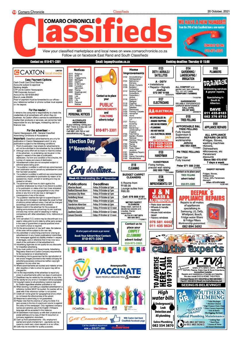 Comaro Chronicle 20 October 2021 page 10