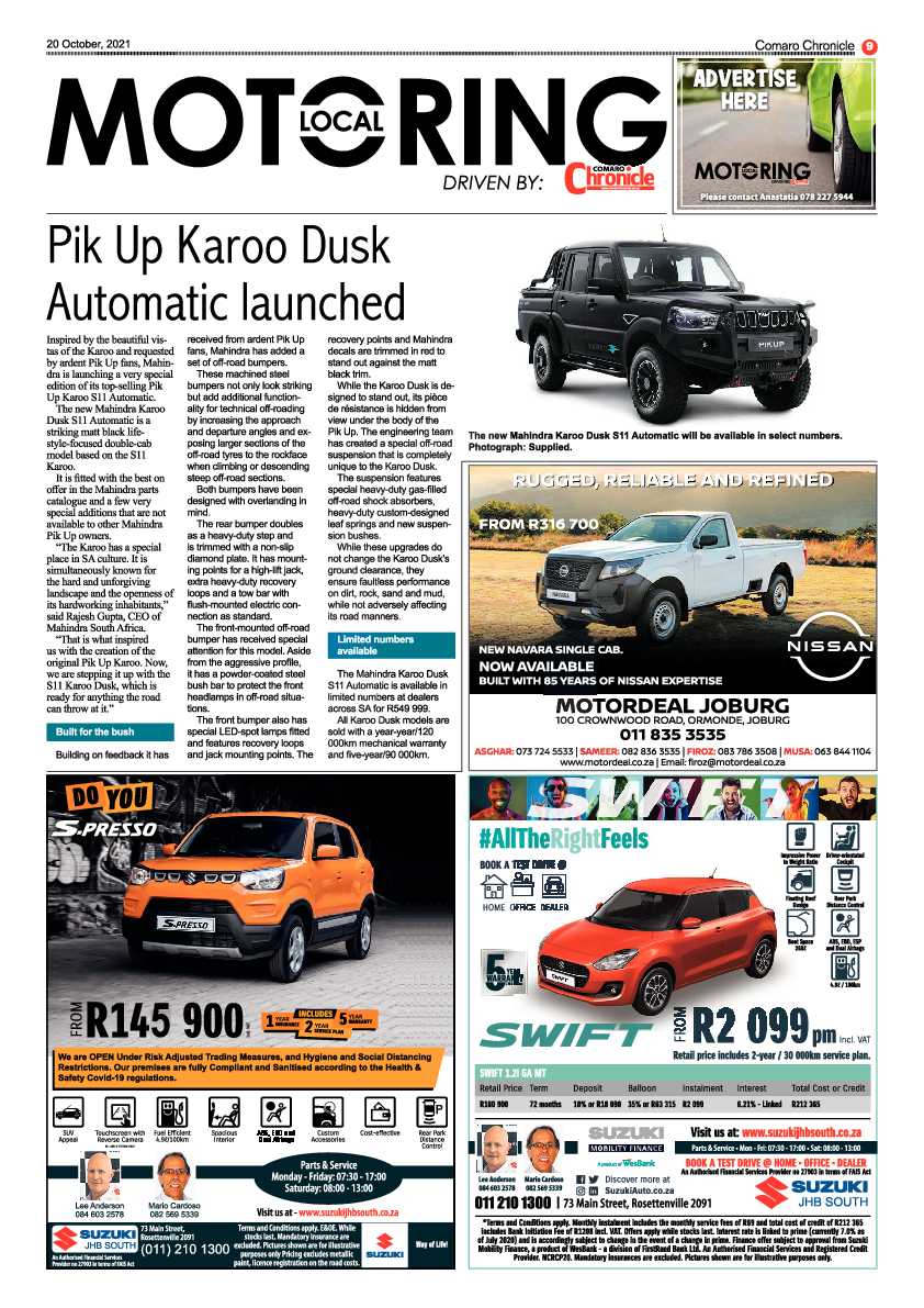 Comaro Chronicle 20 October 2021 page 9