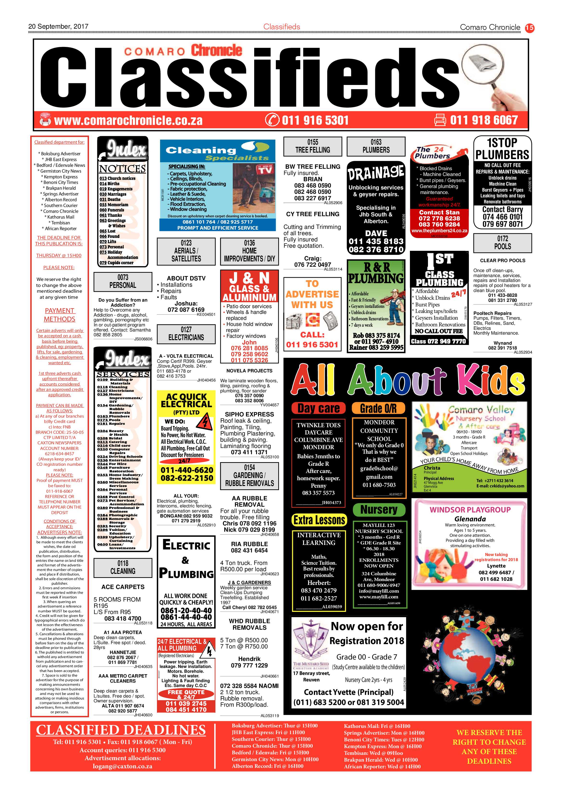 Comaro Chronicle 20 September 2017 page 15