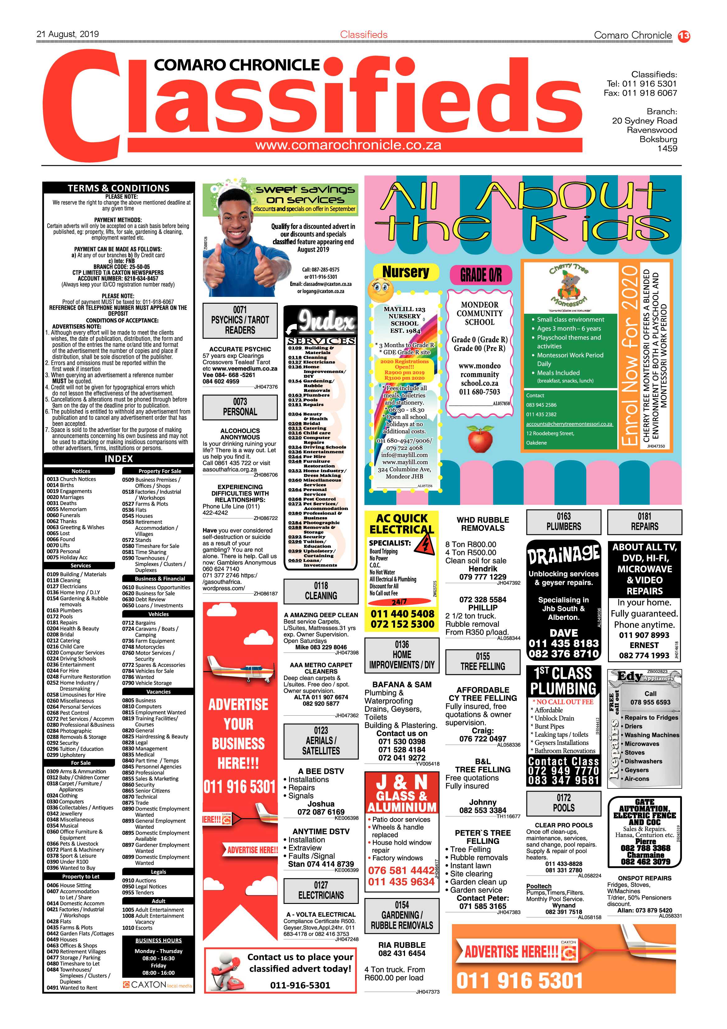 Comaro Chronicle 21 August 2019 page 13