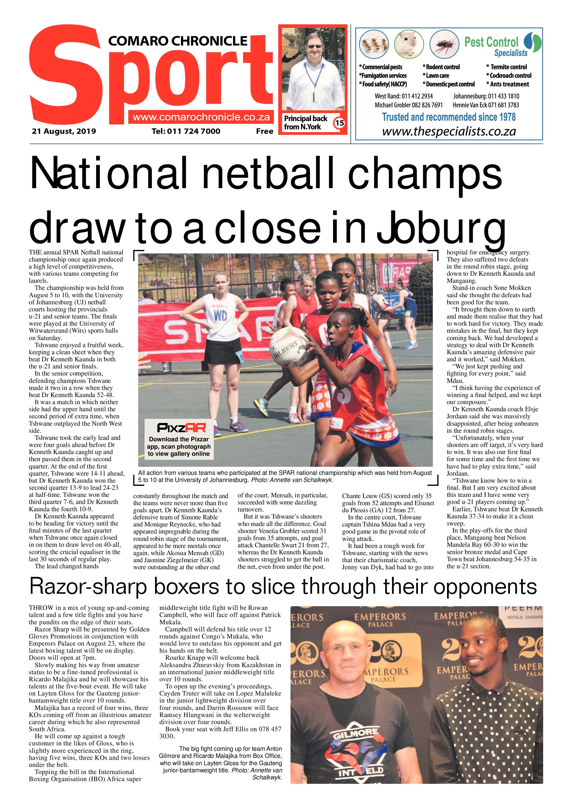 Comaro Chronicle 21 August 2019 page 16