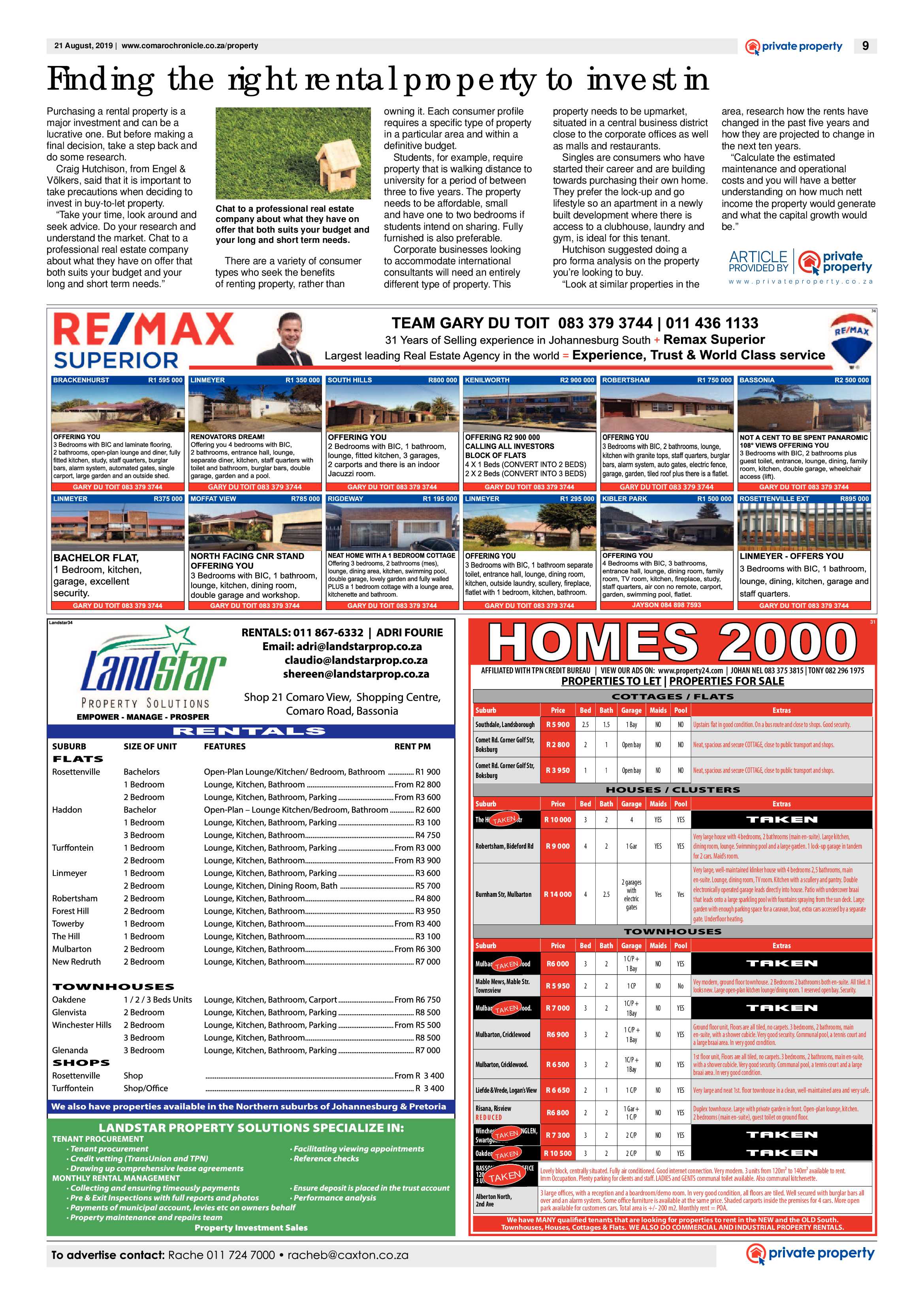 Comaro Chronicle 21 August 2019 page 9