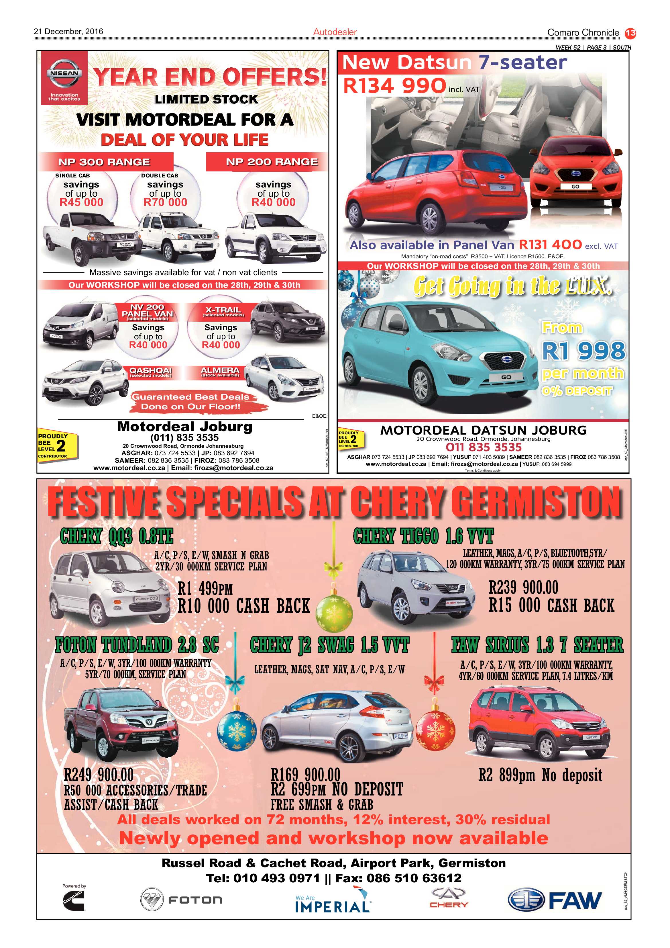 Comaro Chronicle 21 December 2016 page 13