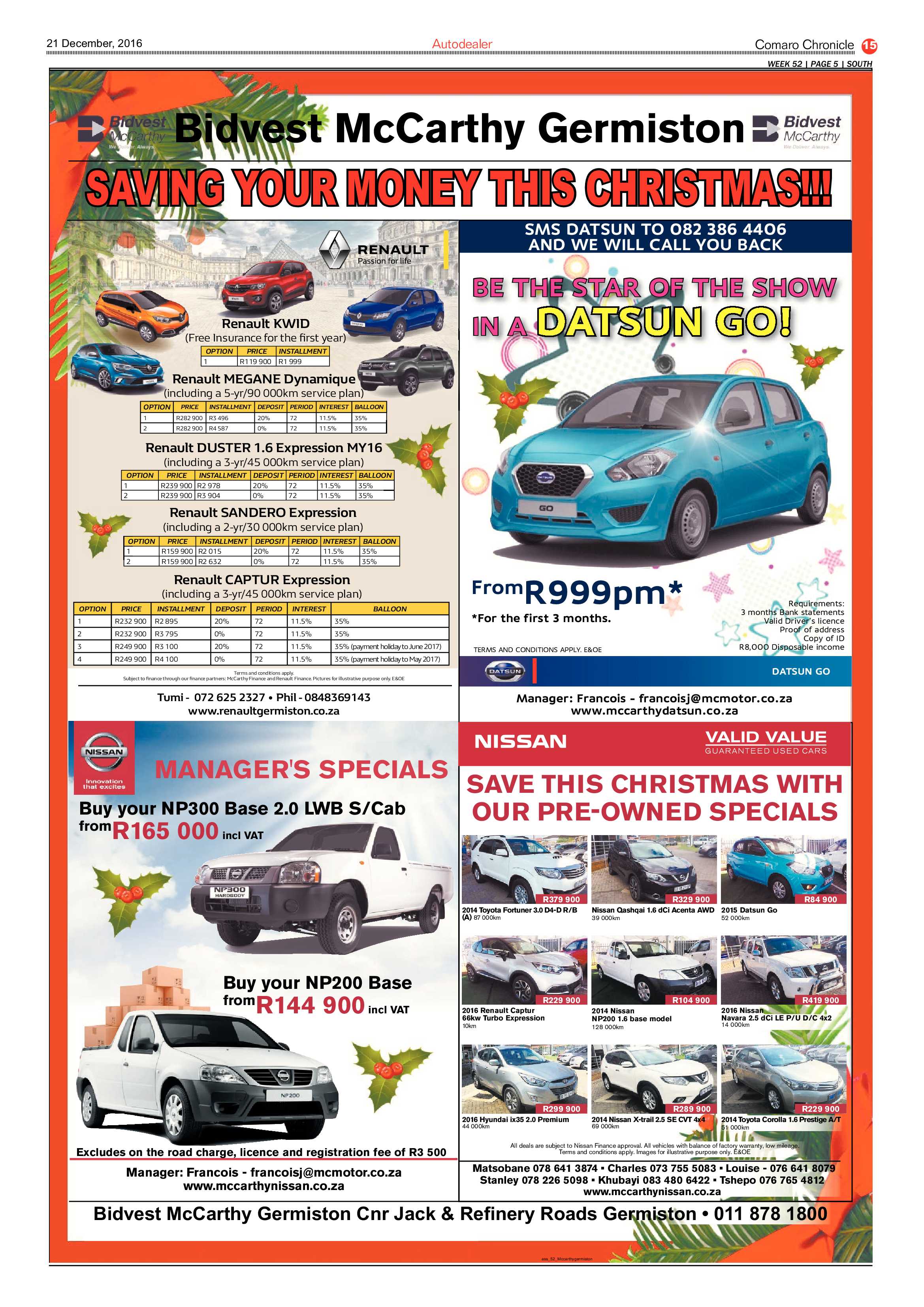 Comaro Chronicle 21 December 2016 page 15