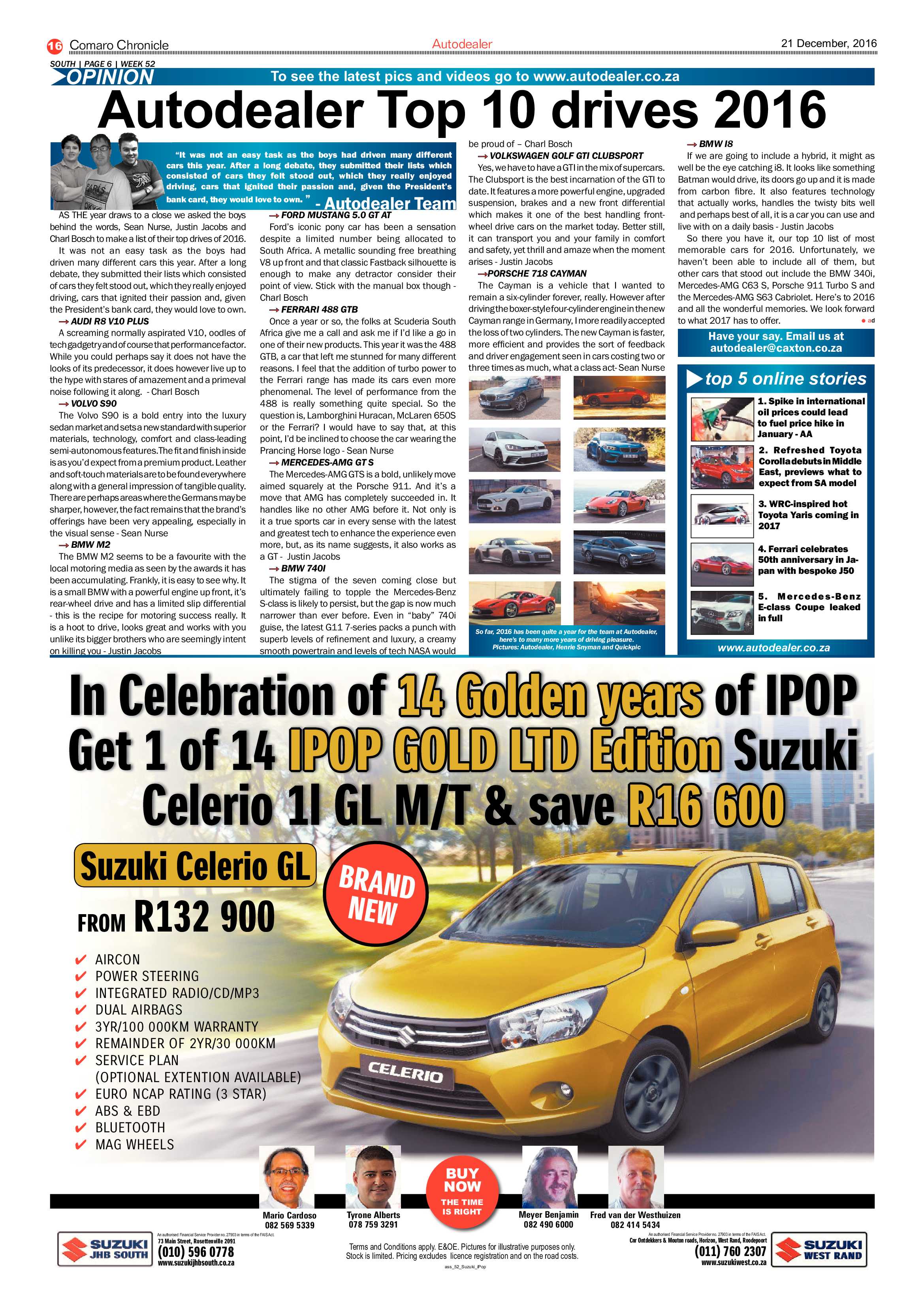 Comaro Chronicle 21 December 2016 page 16