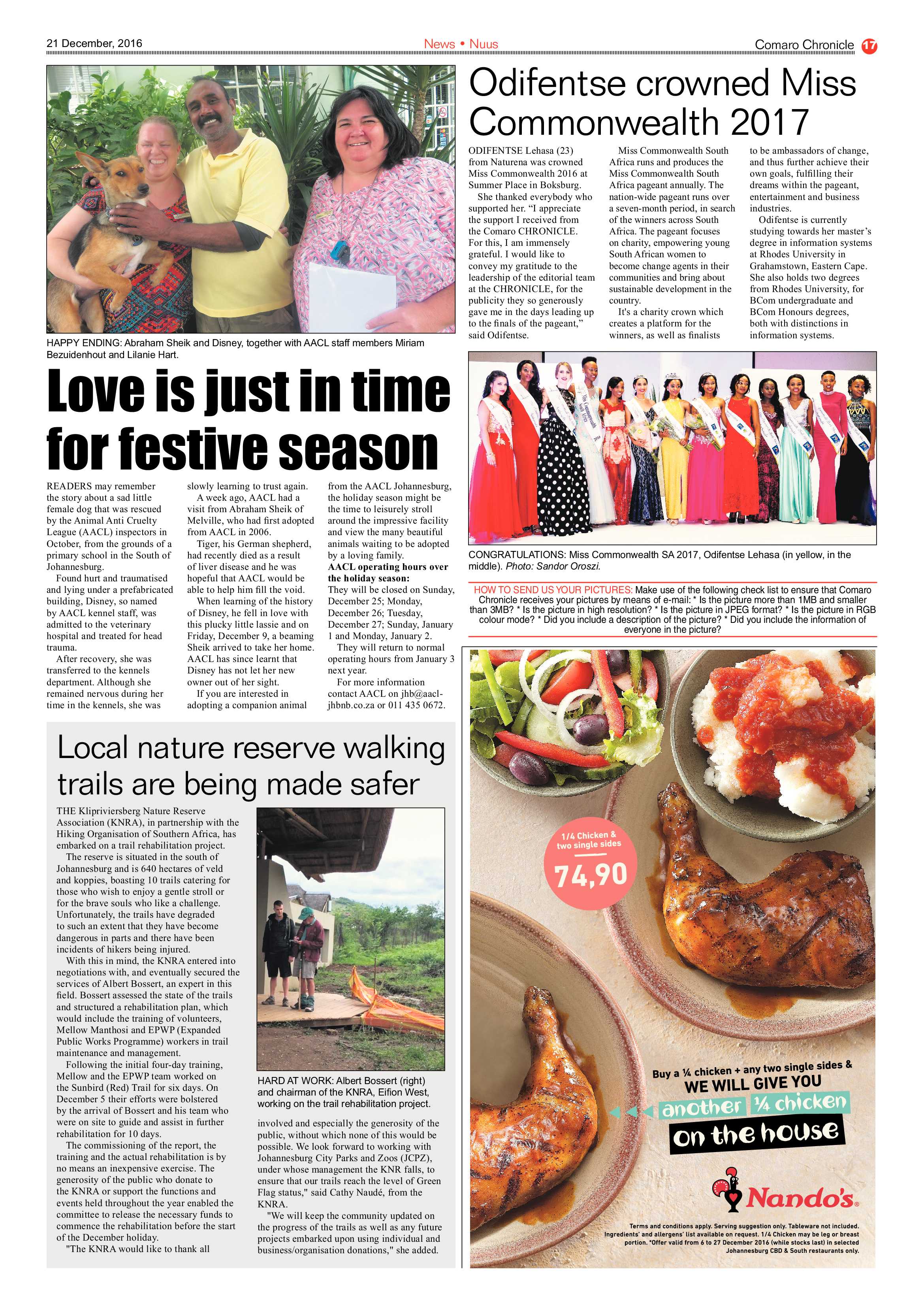 Comaro Chronicle 21 December 2016 page 17