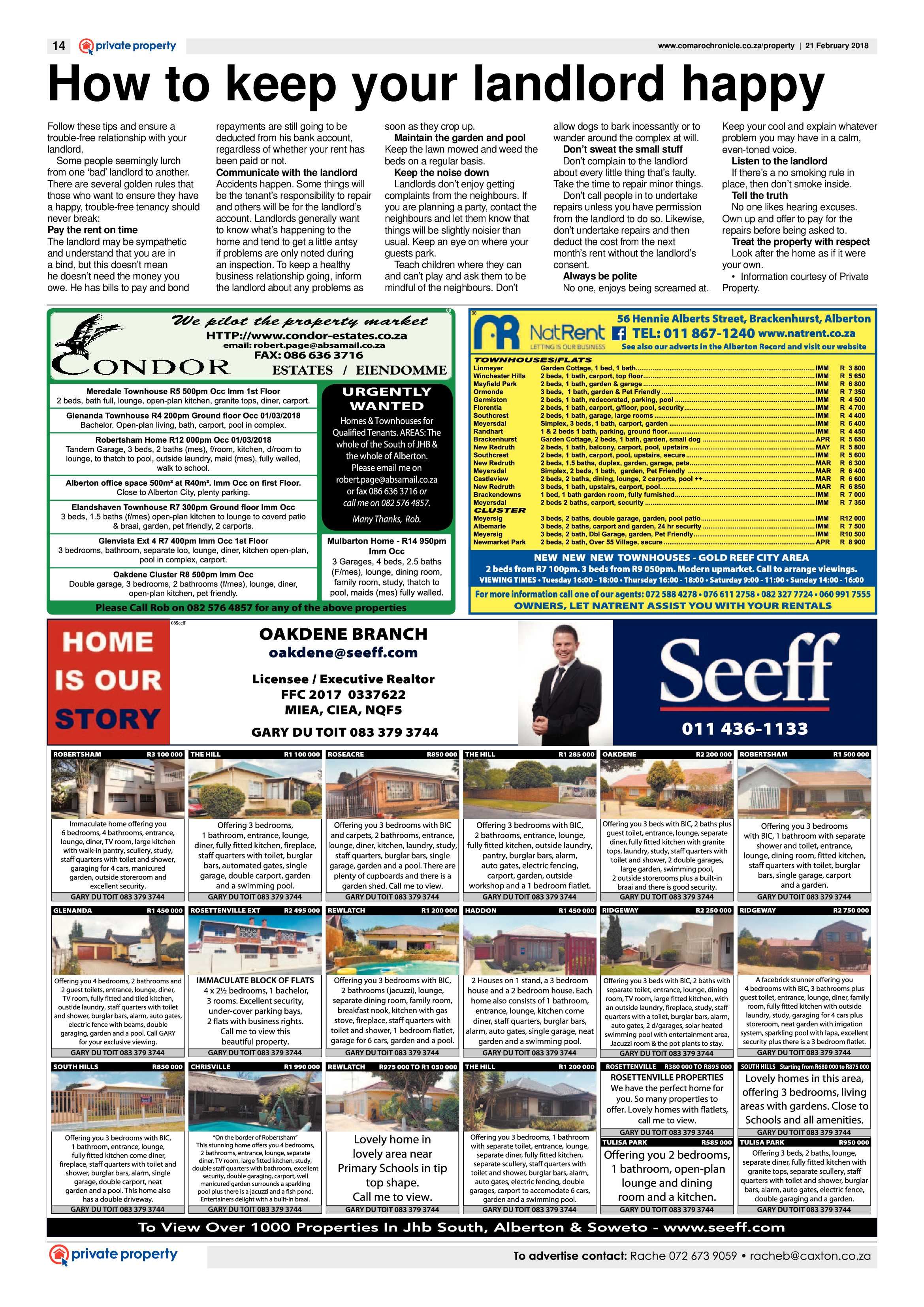 Comaro Chronicle 21 February 2018 page 14