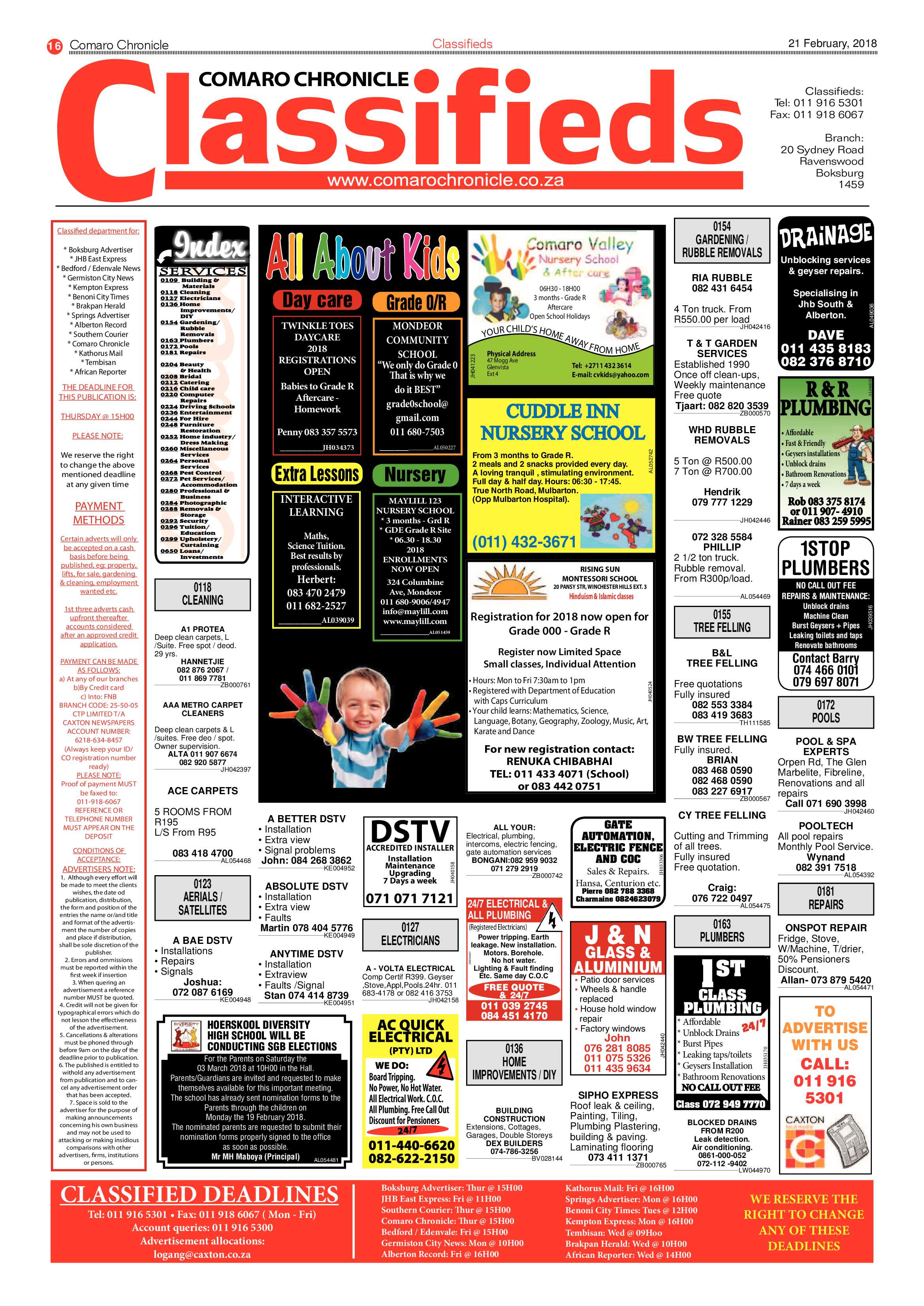 Comaro Chronicle 21 February 2018 page 16