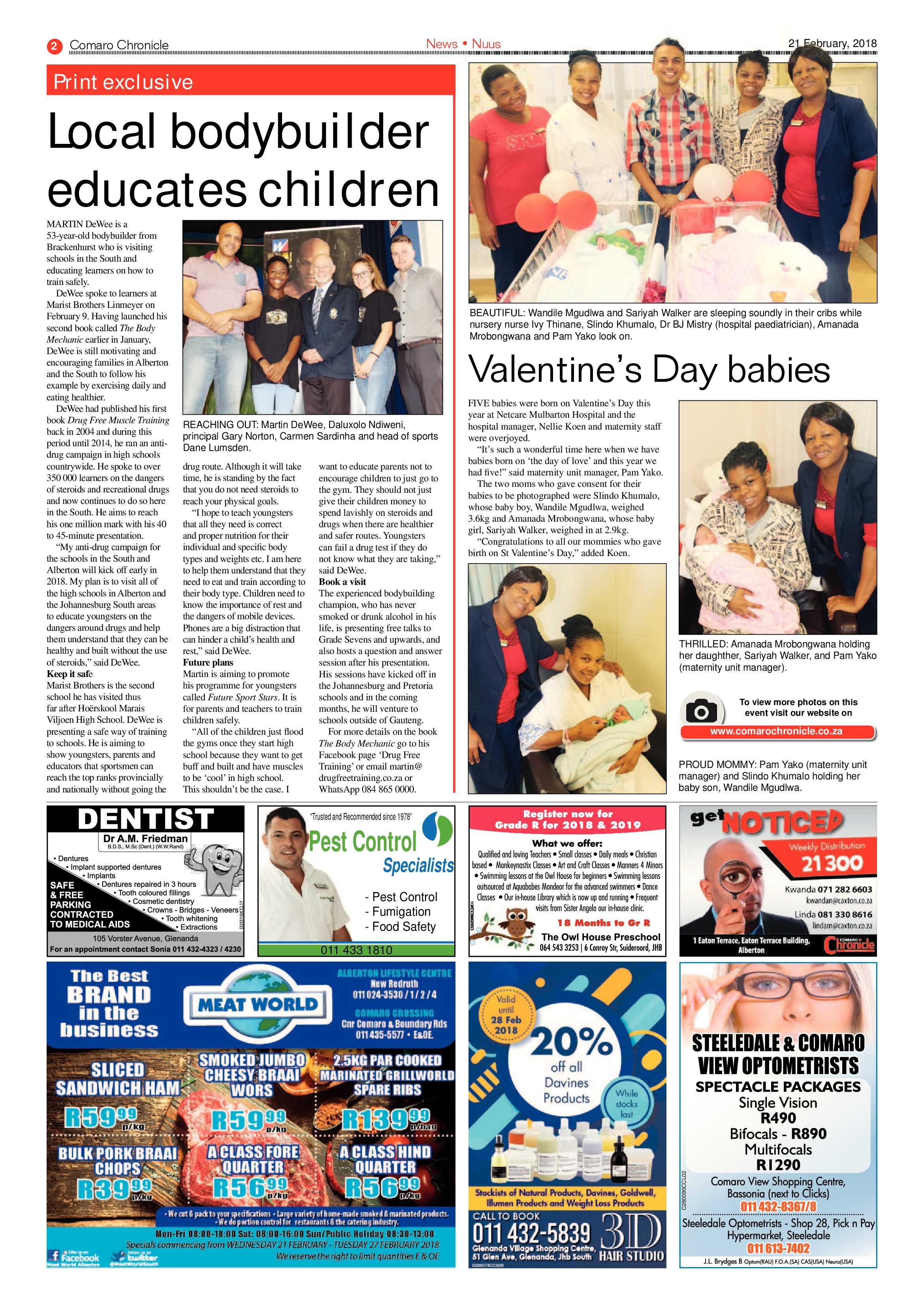 Comaro Chronicle 21 February 2018 page 2