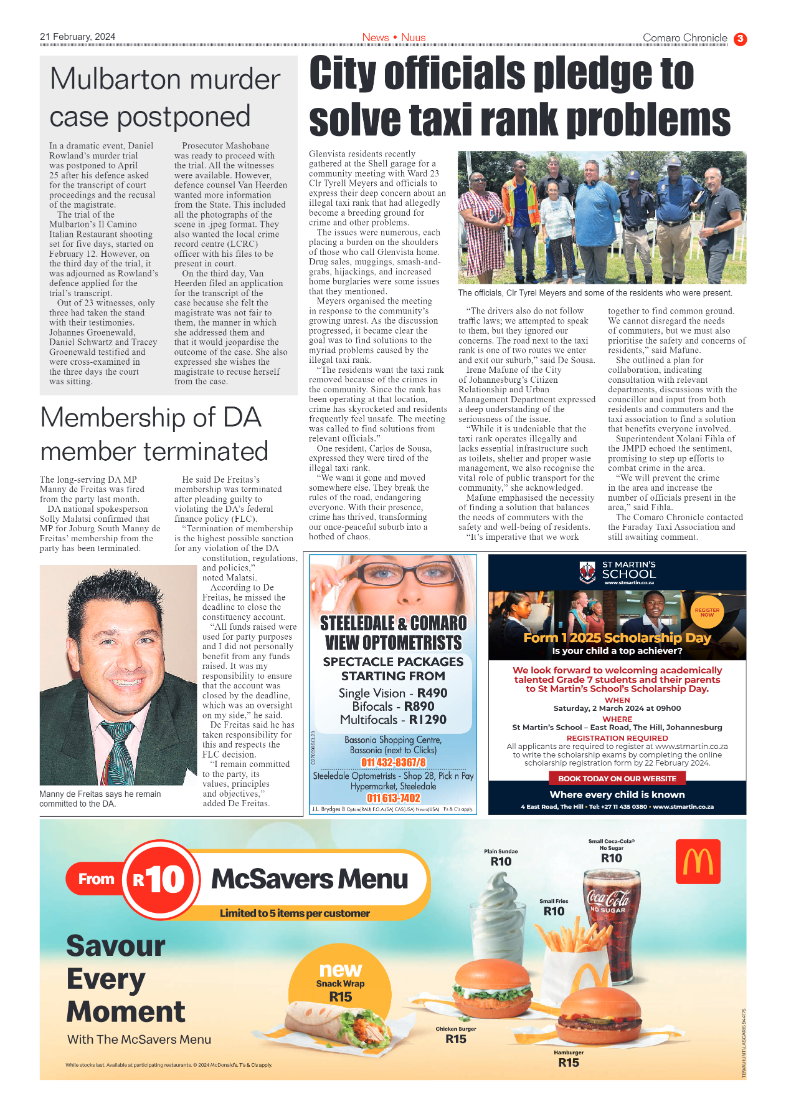 Comaro Chronicle 21 February 2024 page 3