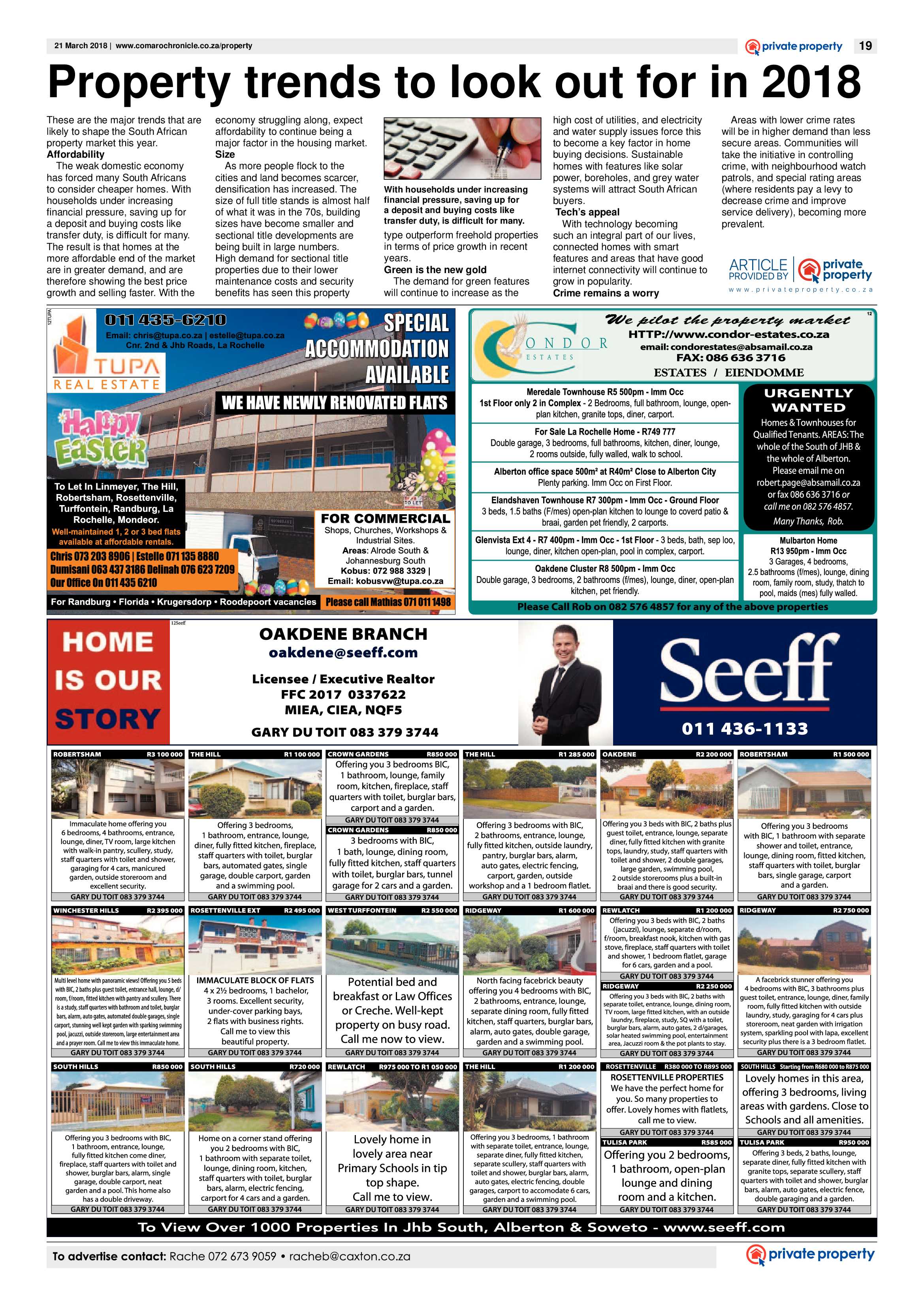 Comaro Chronicle 21 March 2018 page 19