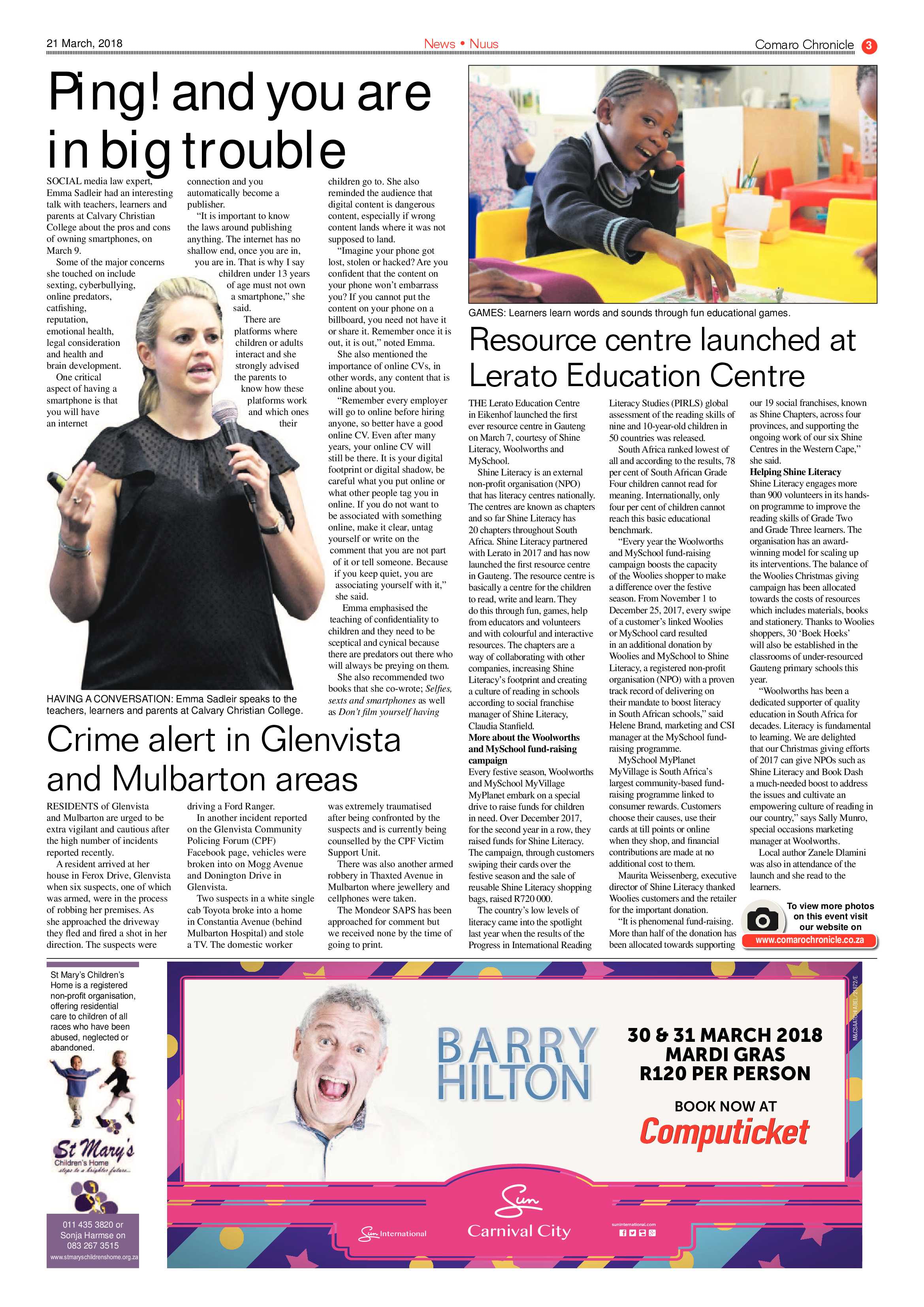 Comaro Chronicle 21 March 2018 page 3